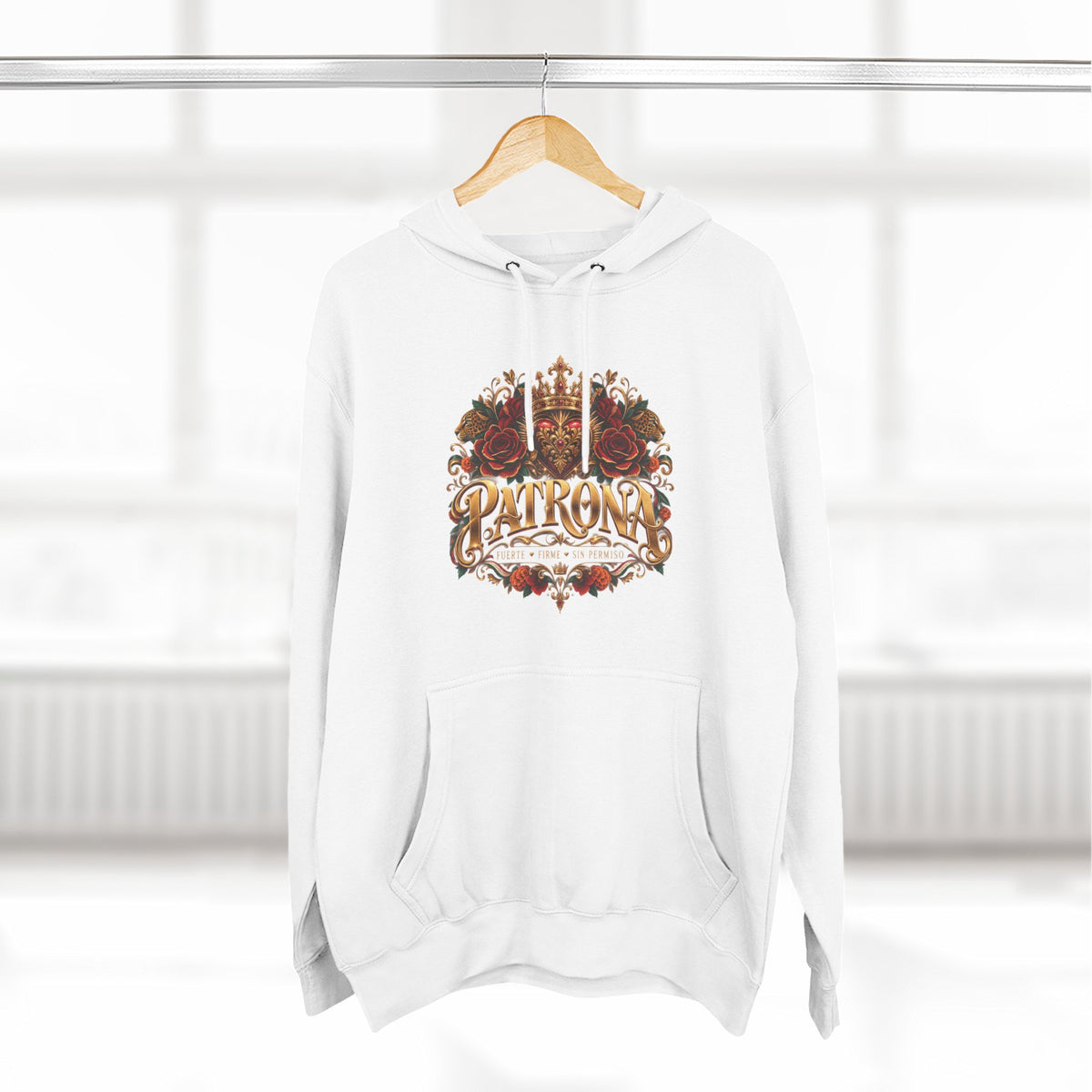Patrona | Crowned in Power – Chicaify Collection | Three-Panel Fleece Hoodie