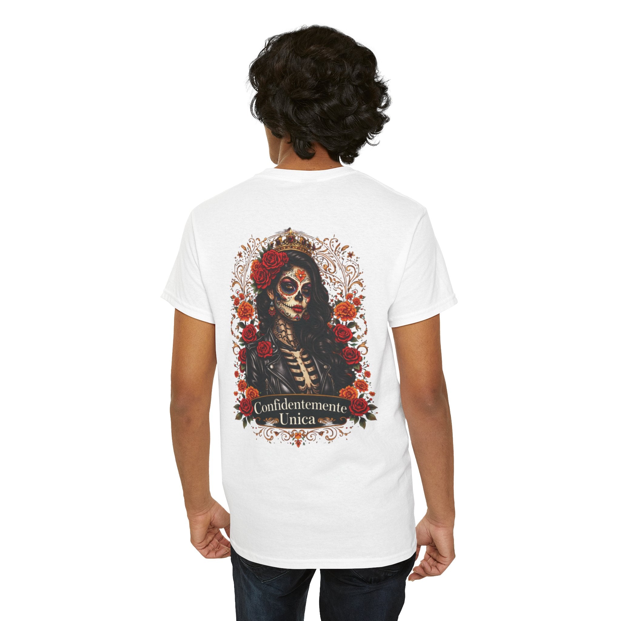 "Confidentemente Única" Floral Graphic T‑Shirt