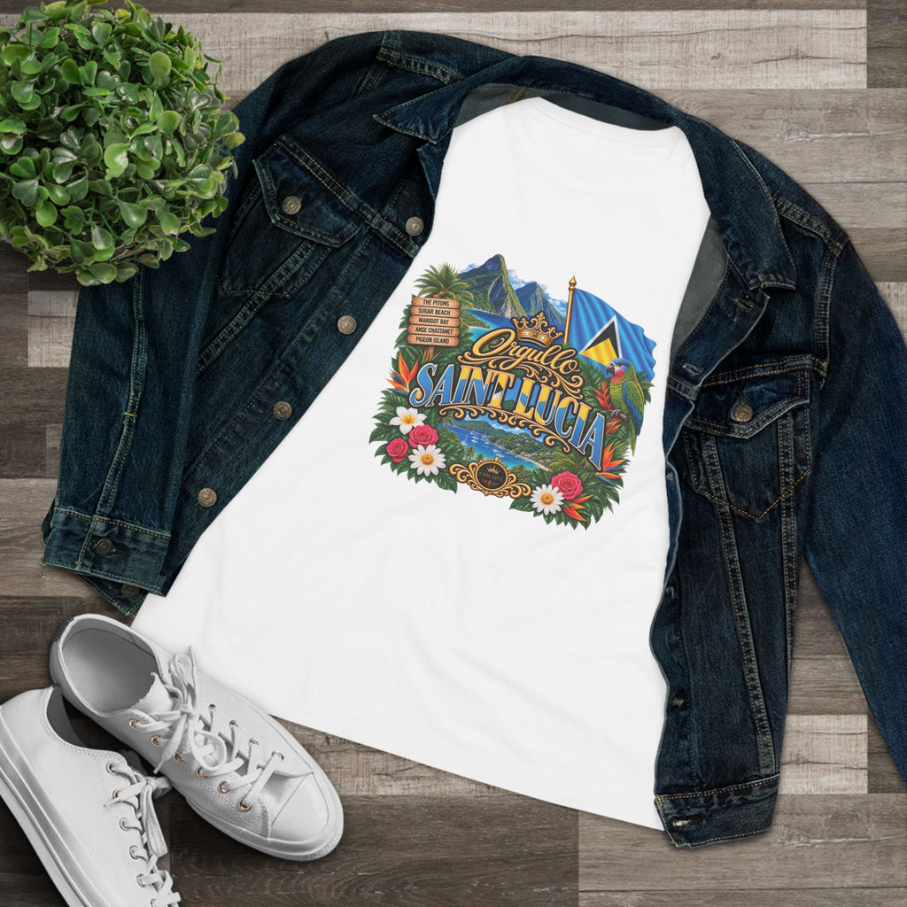 Orgullo Saint Lucia — Raíces Unidas Collection | Cotton Tee