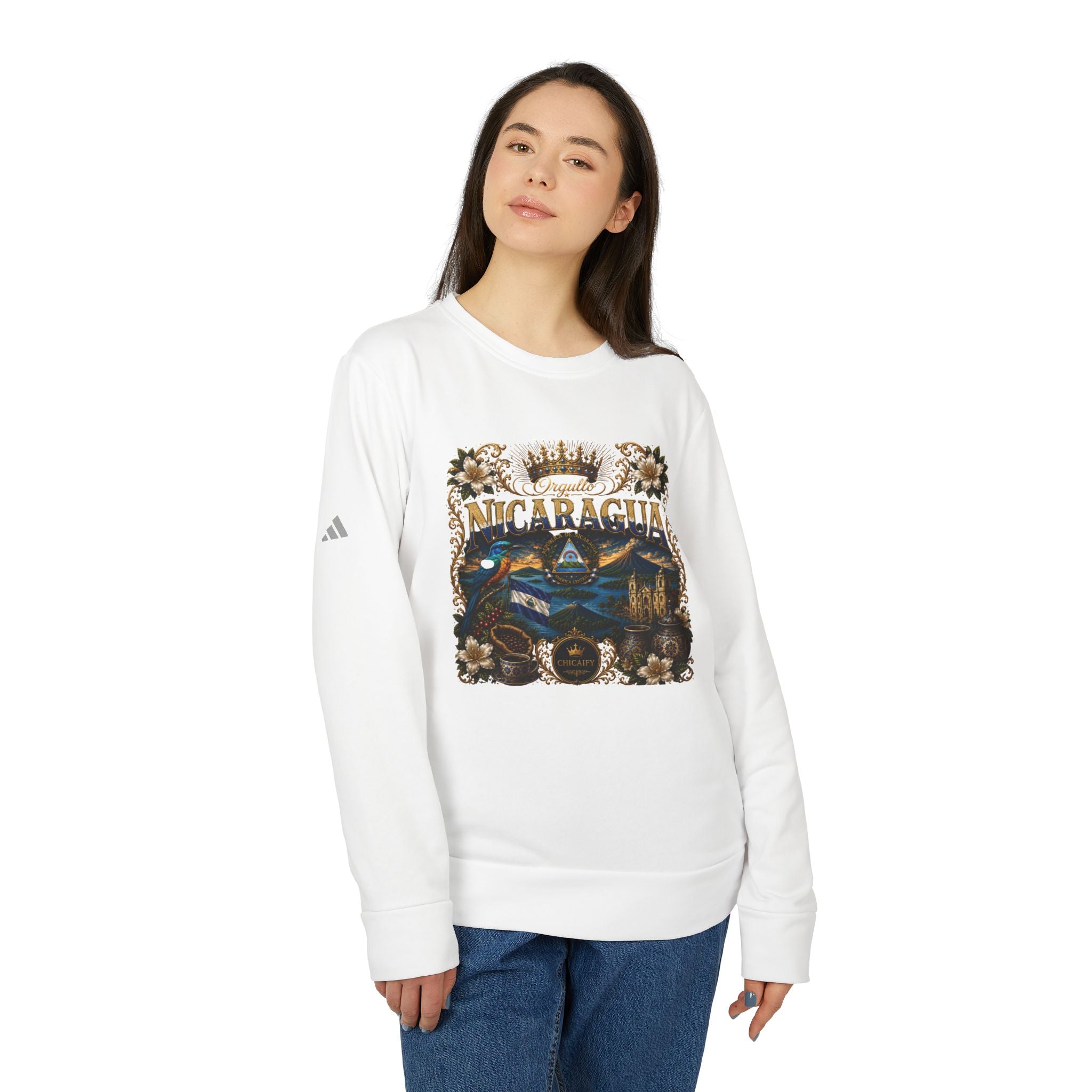 Raíces Unidas — Orgullo Nicaragua adidas Crewneck Sweatshirt