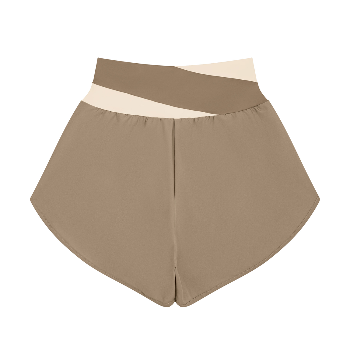 Chicaify Active Cross-Waist Performance Shorts Women’s Yoga Panelled Shorts