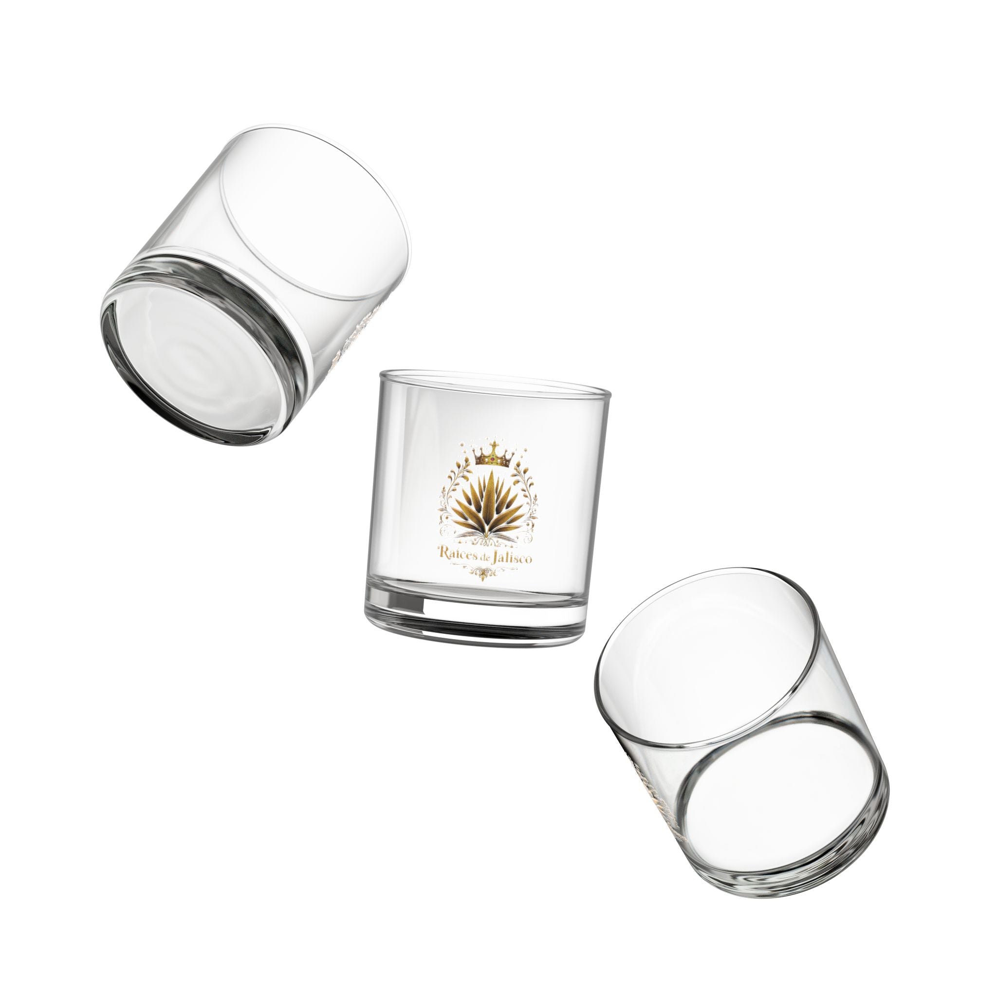 Gold Crown Agave Rocks Glass — 10oz Whiskey Tumbler