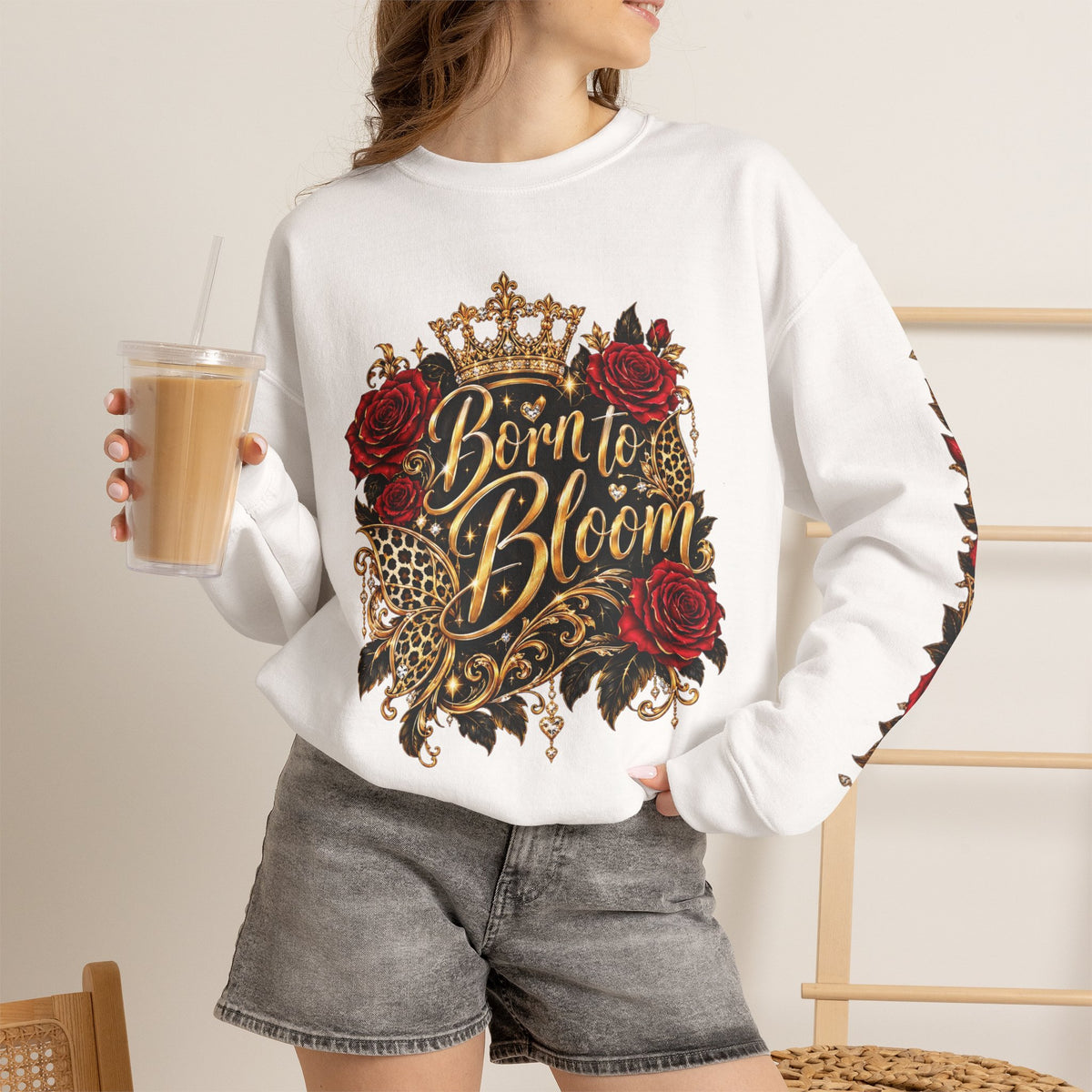 Born to Bloom – Reimagined Edition | Unisex Heavy Blend™ Crewneck Sweatshirt