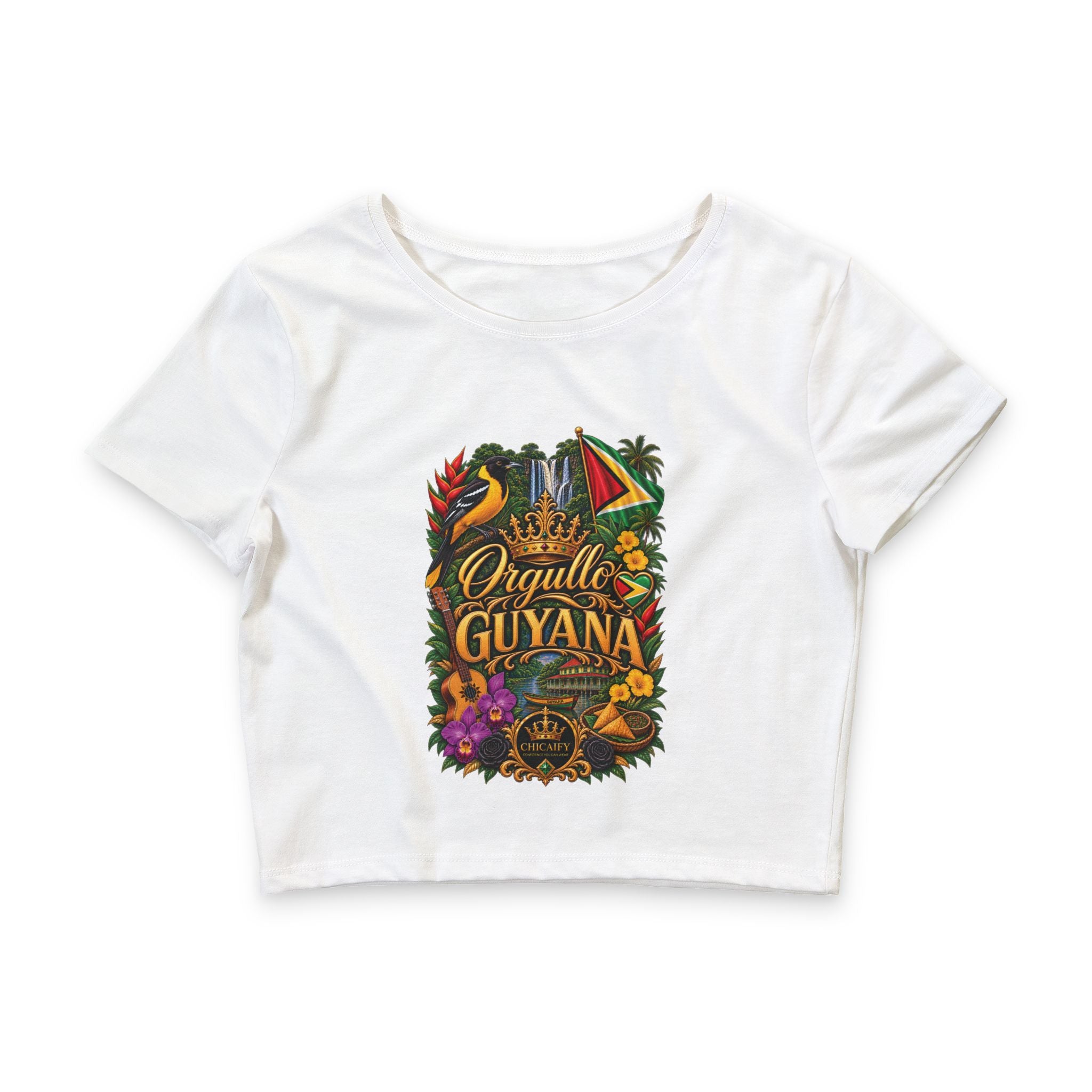 Orgullo Guyana — Raíces Unidas Collection | Crop Tee