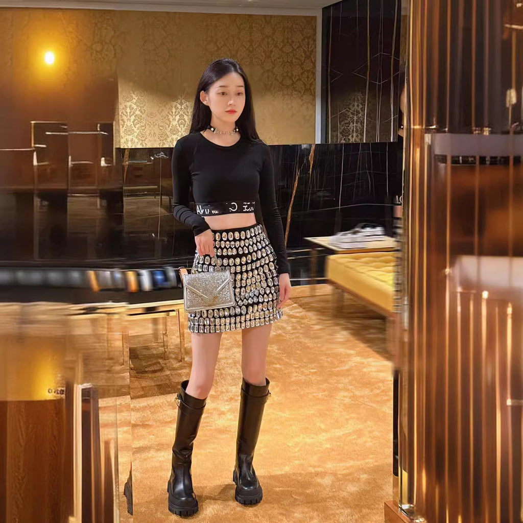 Statement Bandage Midi Skirt