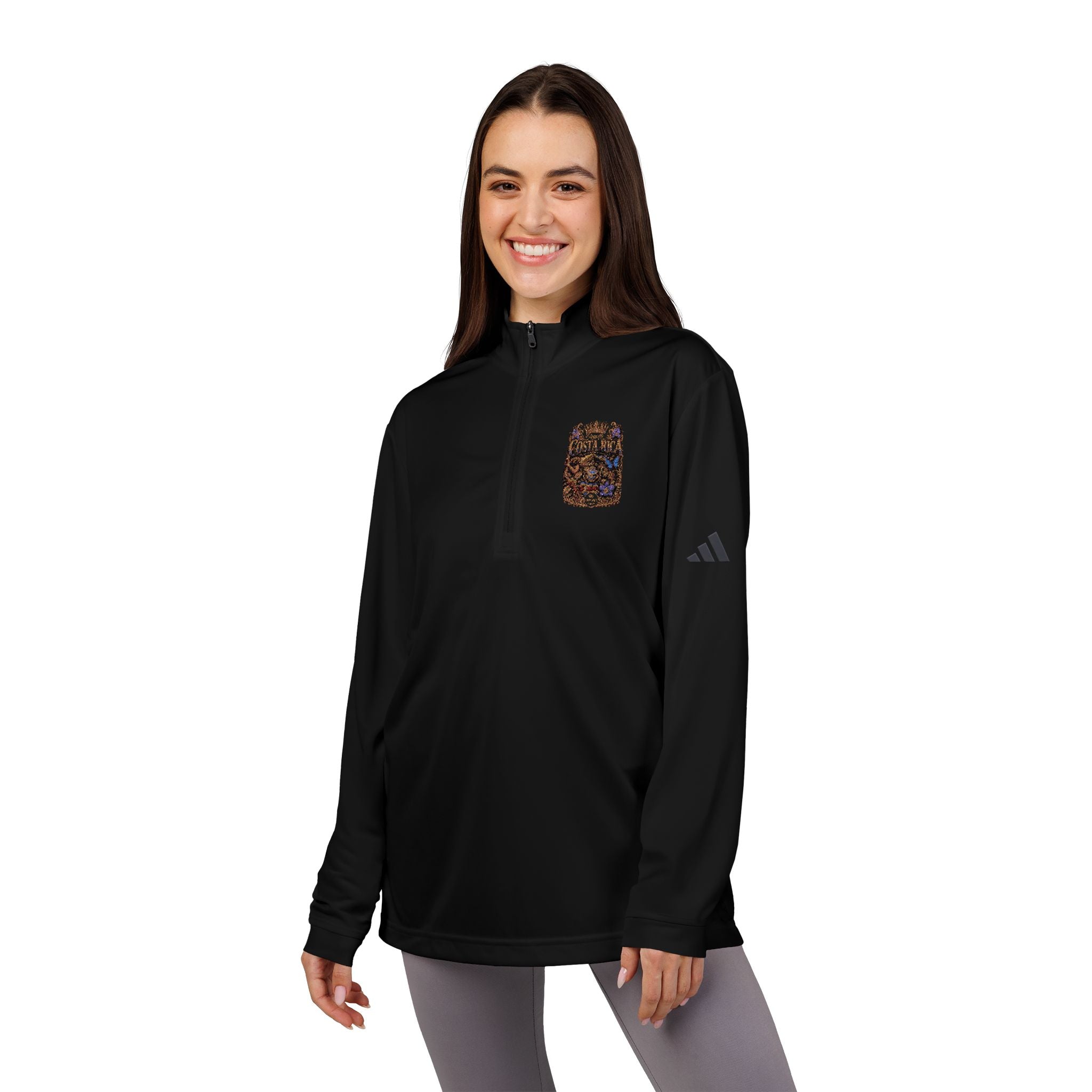 Pura Vida Eterna | Costa Rica Heritage adidas® Quarter-Zip Pullover (Embroidery)