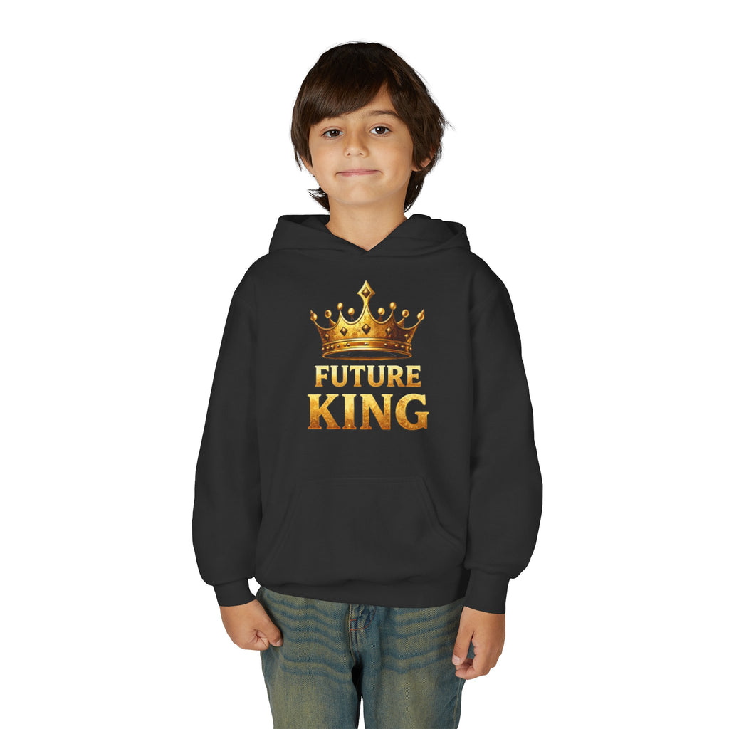 Youth Hoodie - "Future King" Gold Crown Graphic