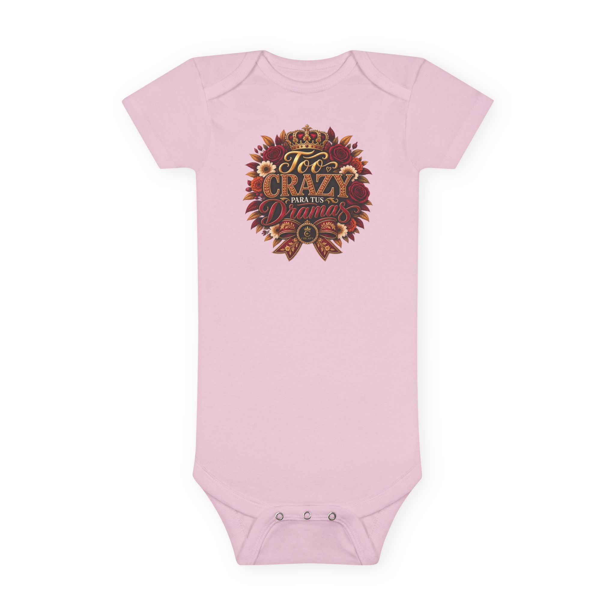 Too Crazy Para Tus Dramas – Charro-Inspired Edition | Baby Short Sleeve Onesie®