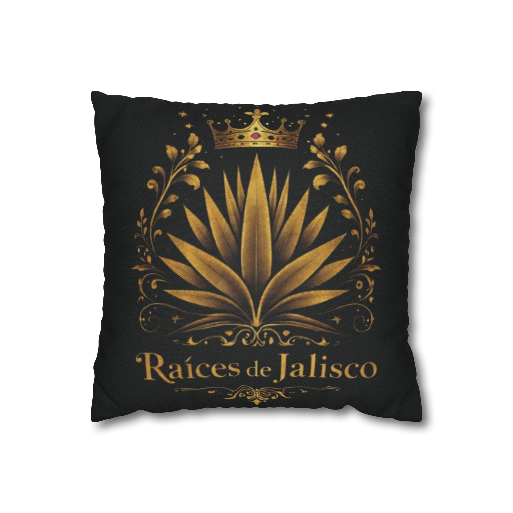 Raices de Jalisco-Gold Agave Decorative Pillow cover