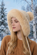 Triple Pom-Pom Fleece Winter Hat