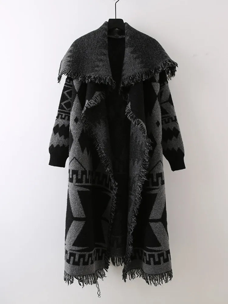 Tassel Knit Cardigan Jacket