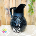 Black Espiga Large Pato Clay Pitcher - Jarro de Barro