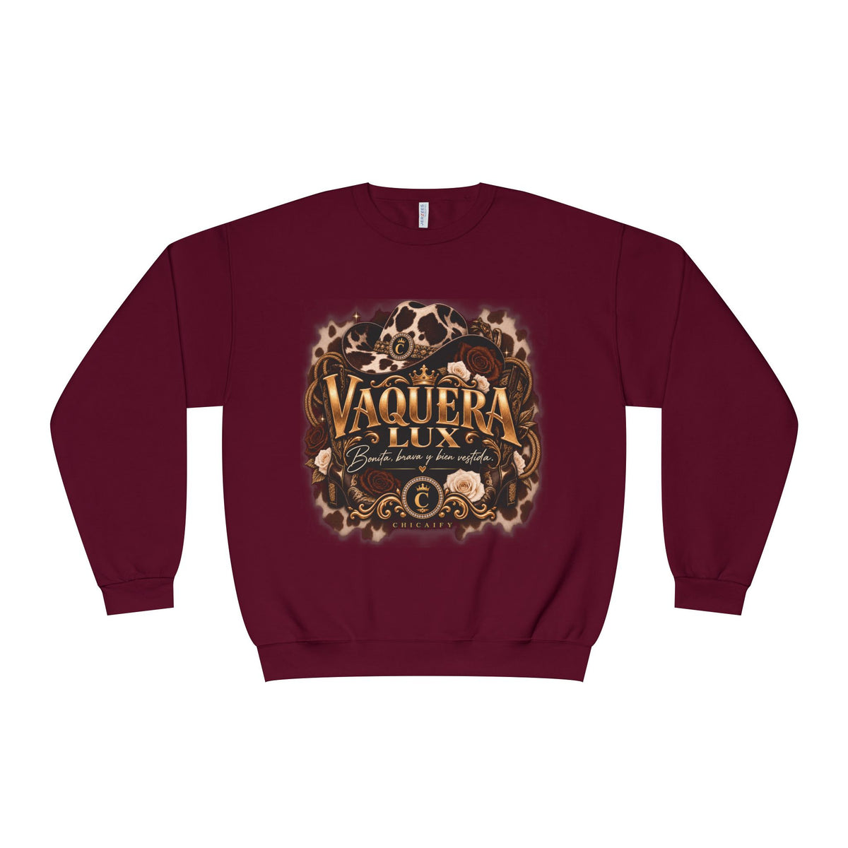 Vaquera Lux – Bonita, Brava y Bien Vestida | NuBlend® Crewneck Sweatshirt