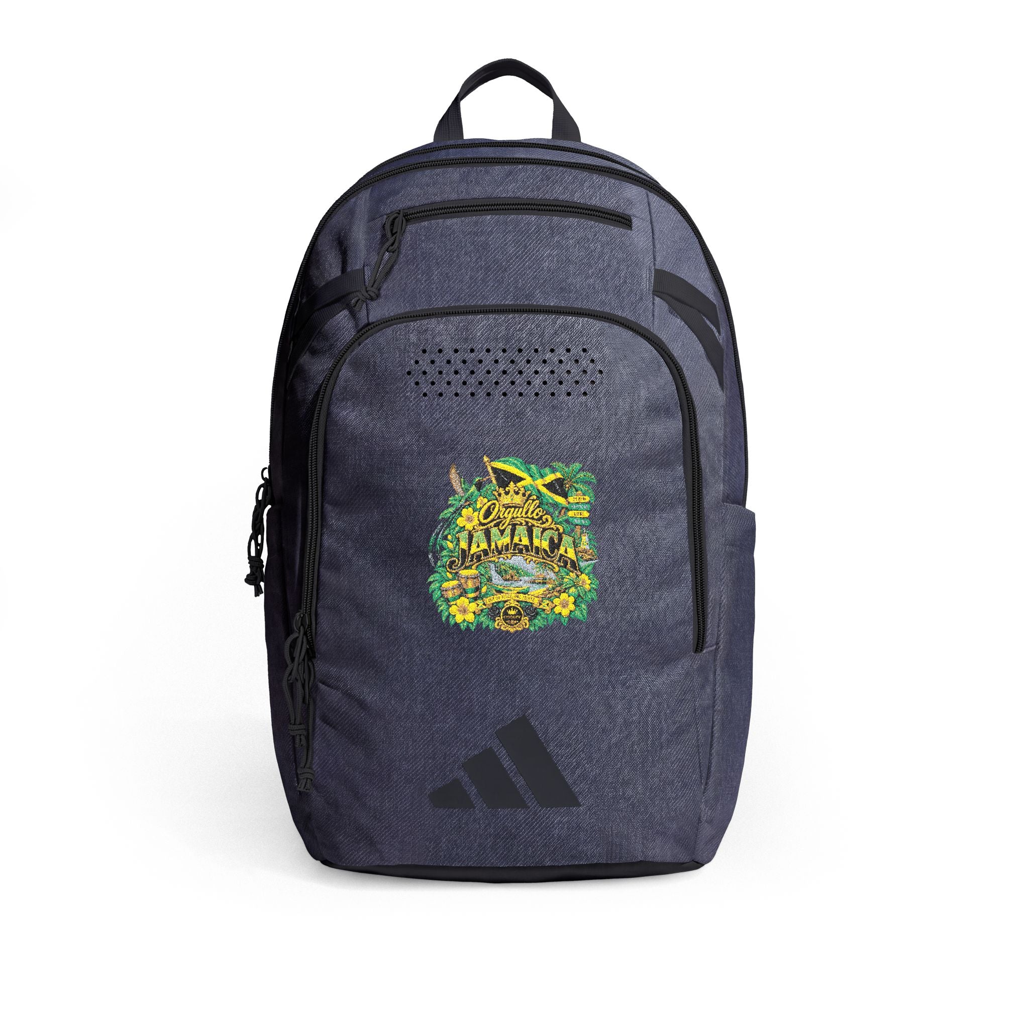 Orgullo Jamaica — Raíces Unidas Collection | adidas® Defender 5 Backpack (Embroidery)