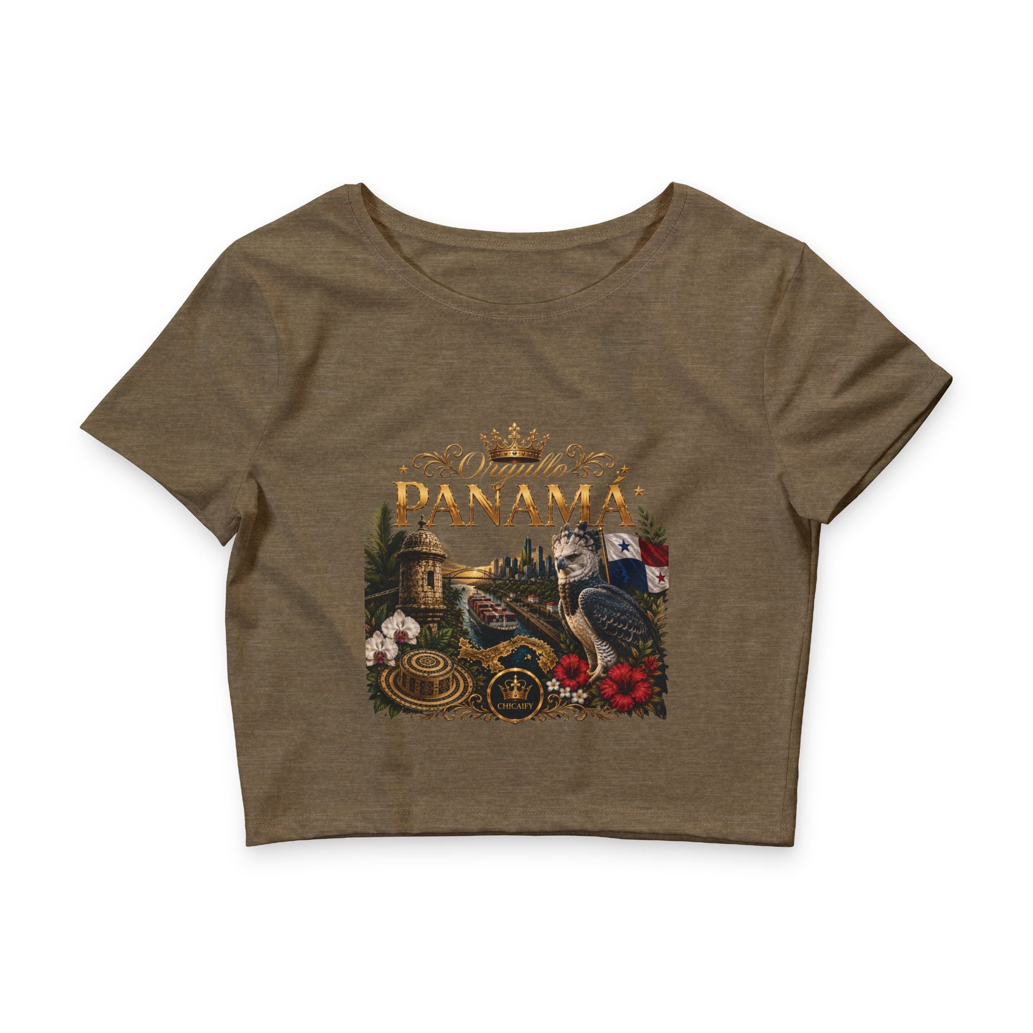 Orgullo Panamá — Raíces Unidas | Crop Tee
