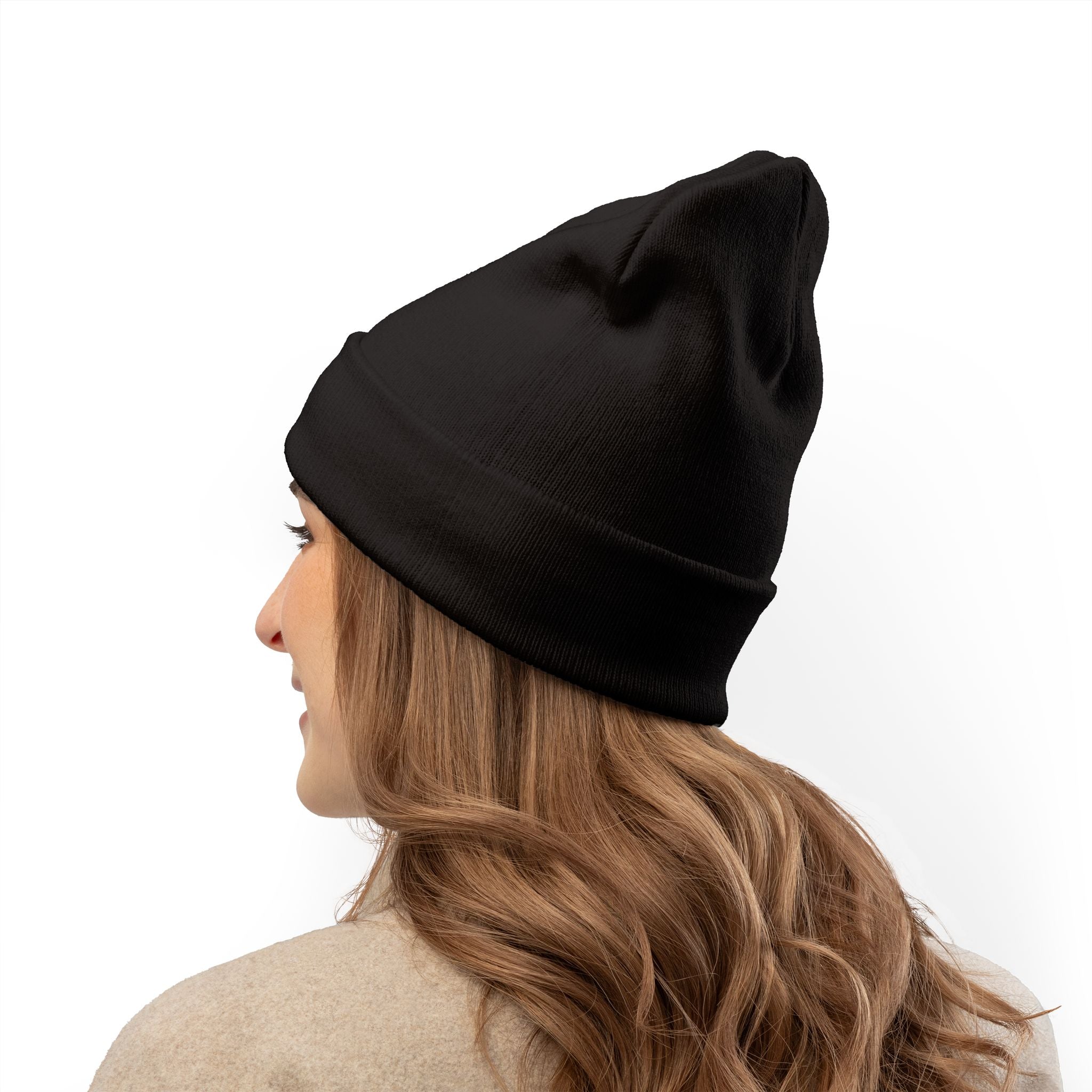 Falling Leaves, Rising Standards | Knit Beanie (Embroidery)