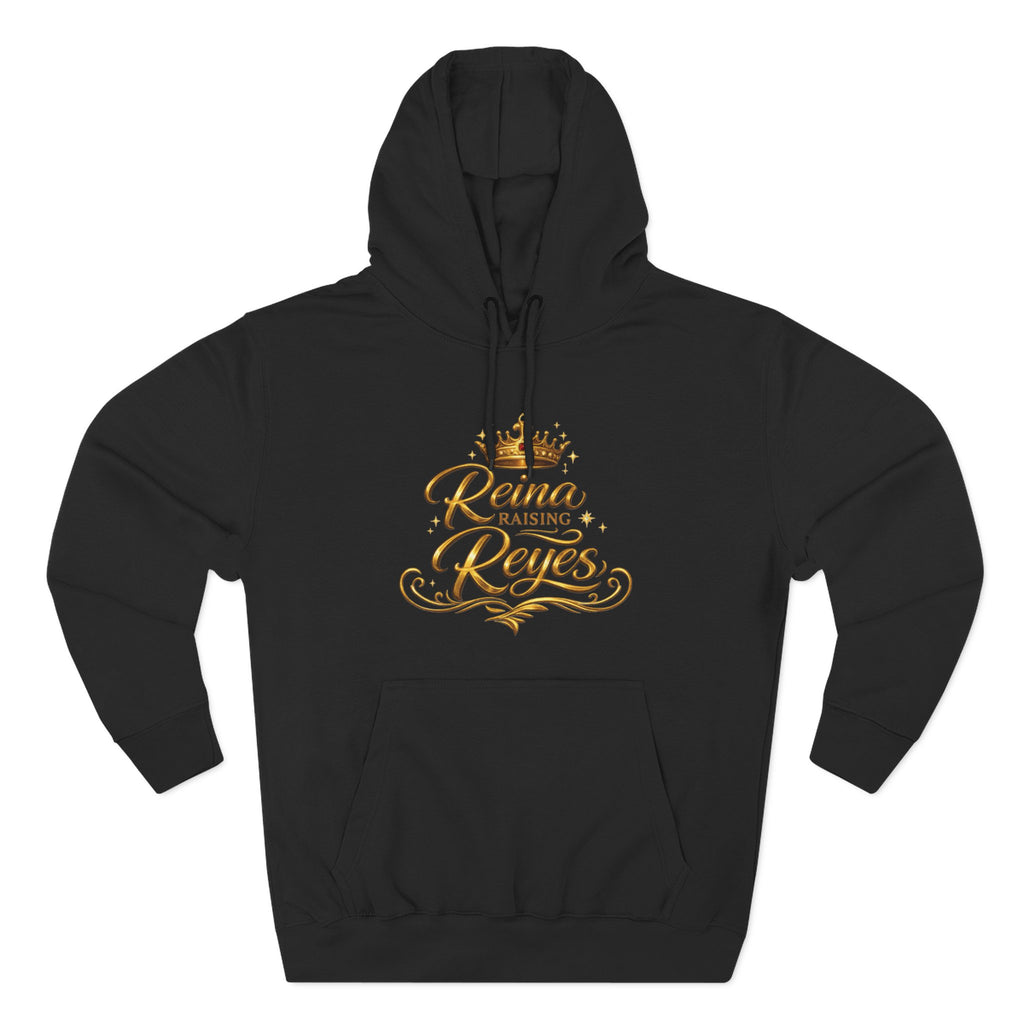 Reina Raising Reyes Hoodie | Crown Script Family Name Design