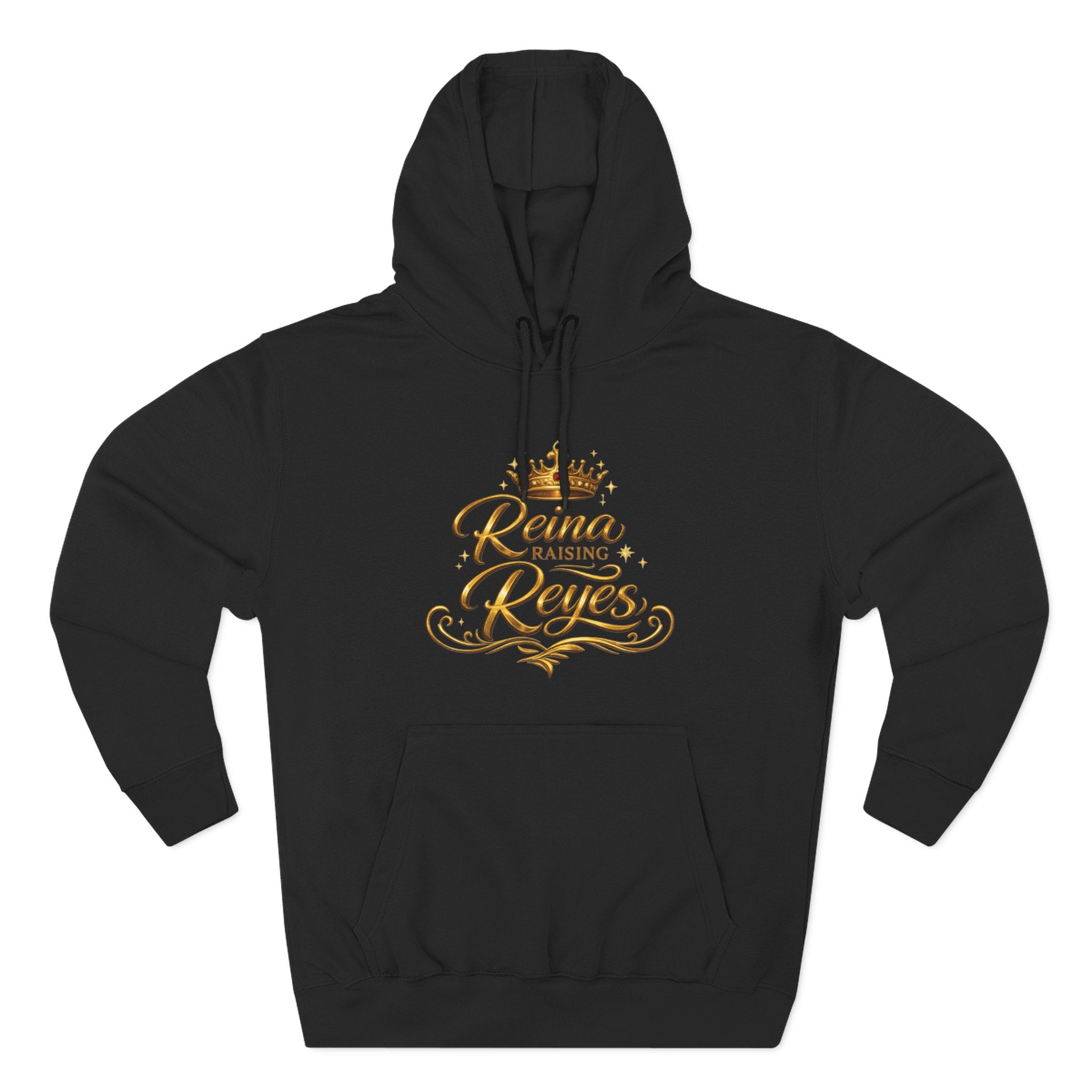 Reina Raising Reyes Hoodie | Crown Script Family Name Design