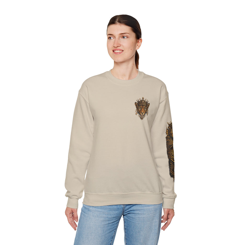 Reina Salvaje – Jaguar Queen Crewneck Sweatshirt – "Reina Salvaje" Graphic