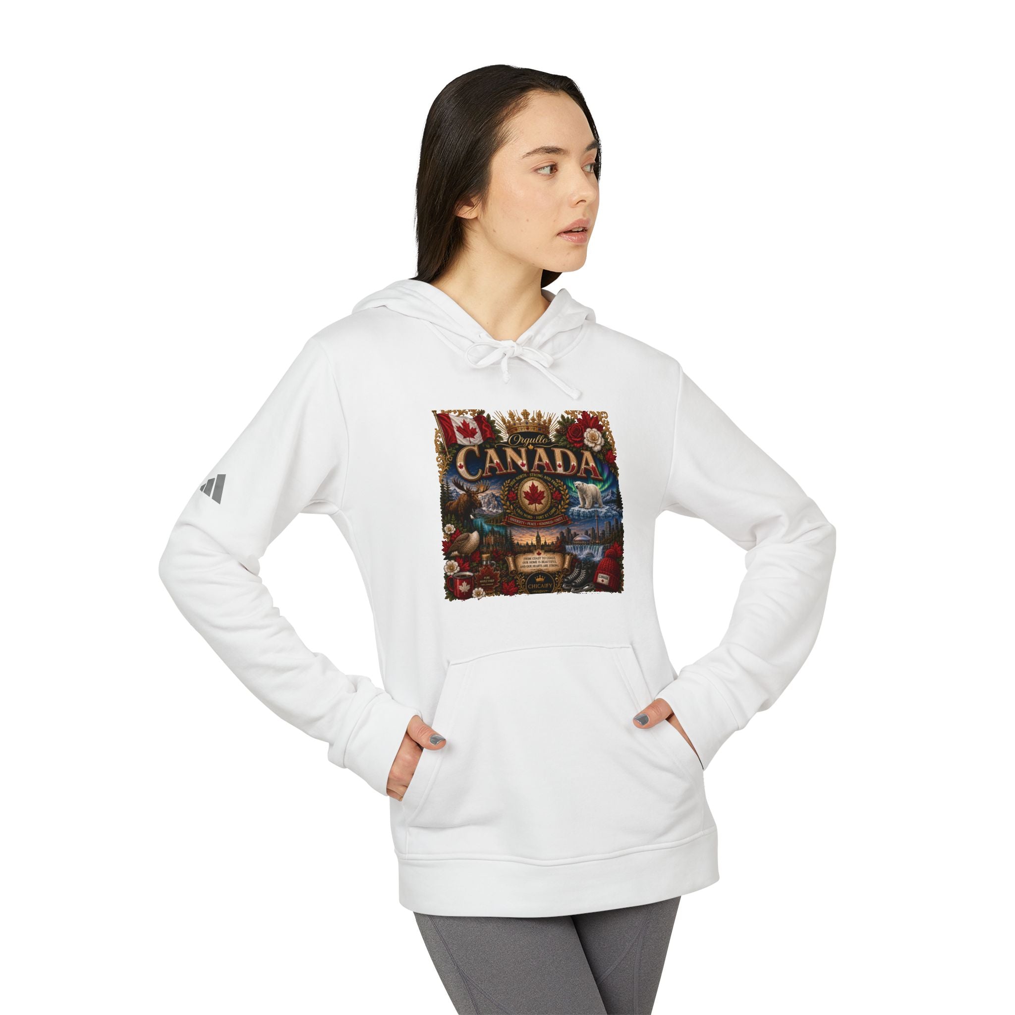 Orgullo Canada | Raíces Unidas Collection adidas Fleece Hoodie