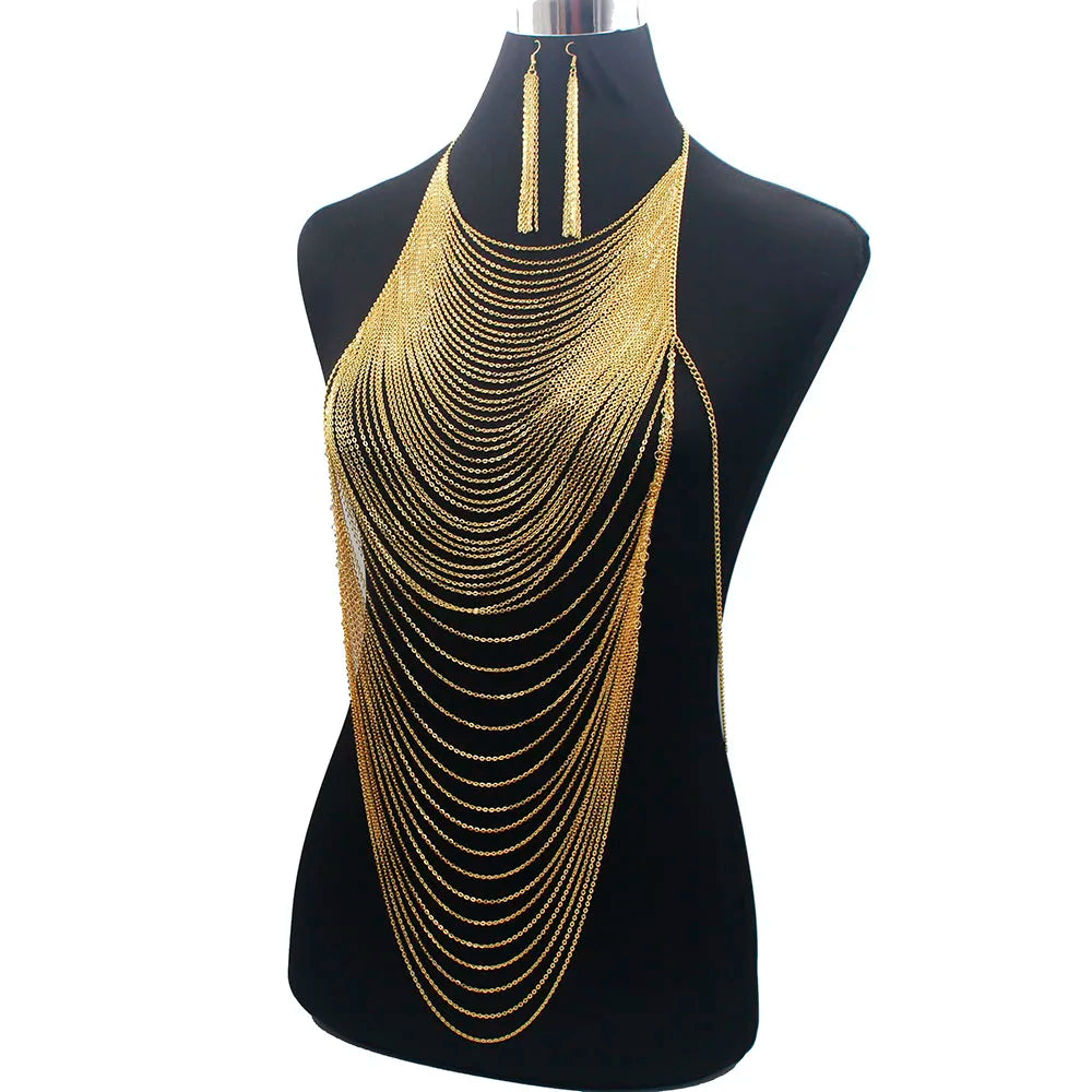 Metallic Chain Body Jewelry