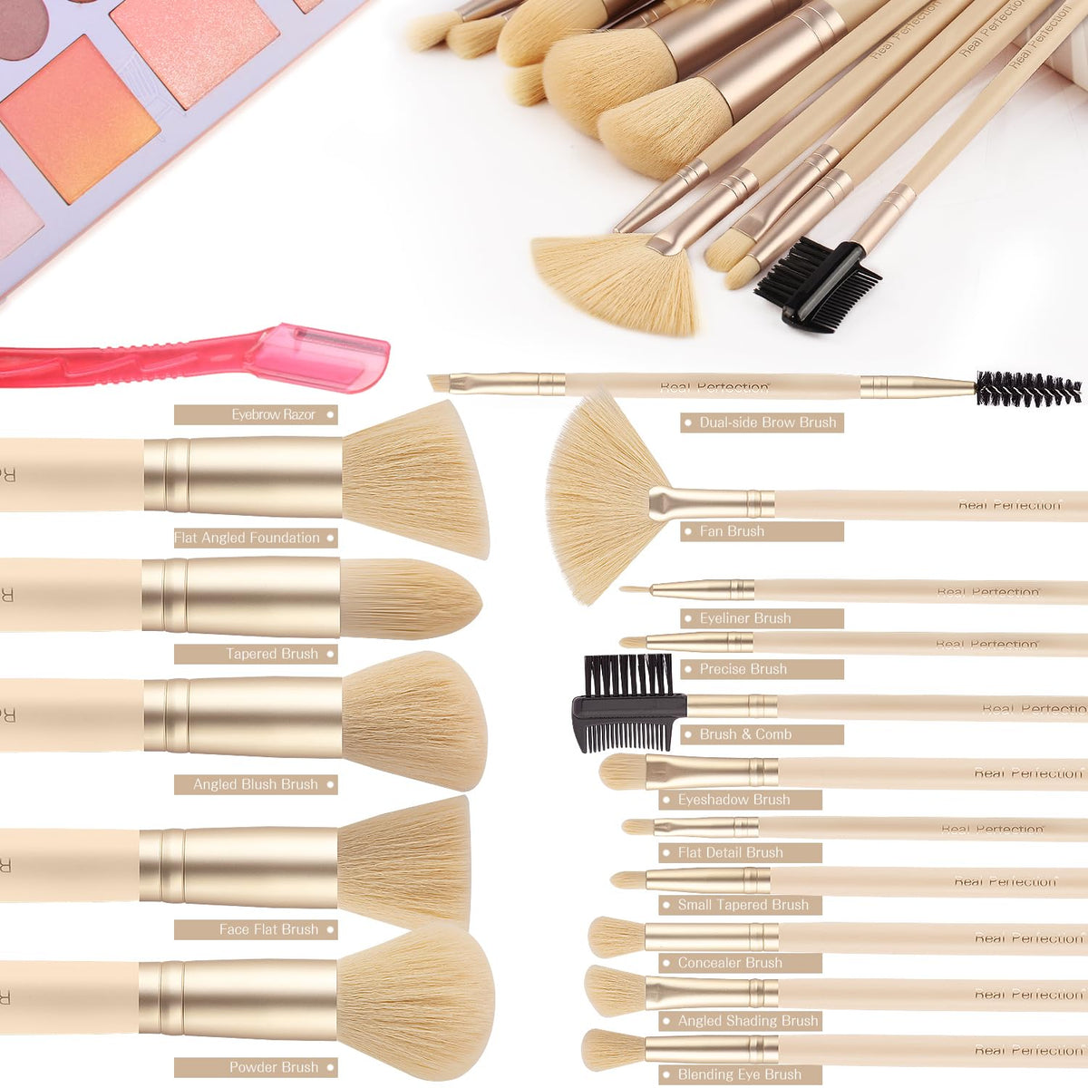 Real Perfection 16-Piece Makeup Brush Set