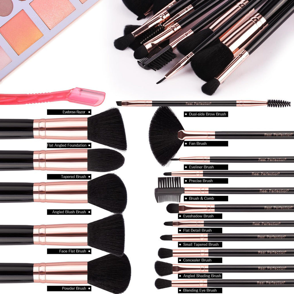 Real Perfection 16-Piece Makeup Brush Set