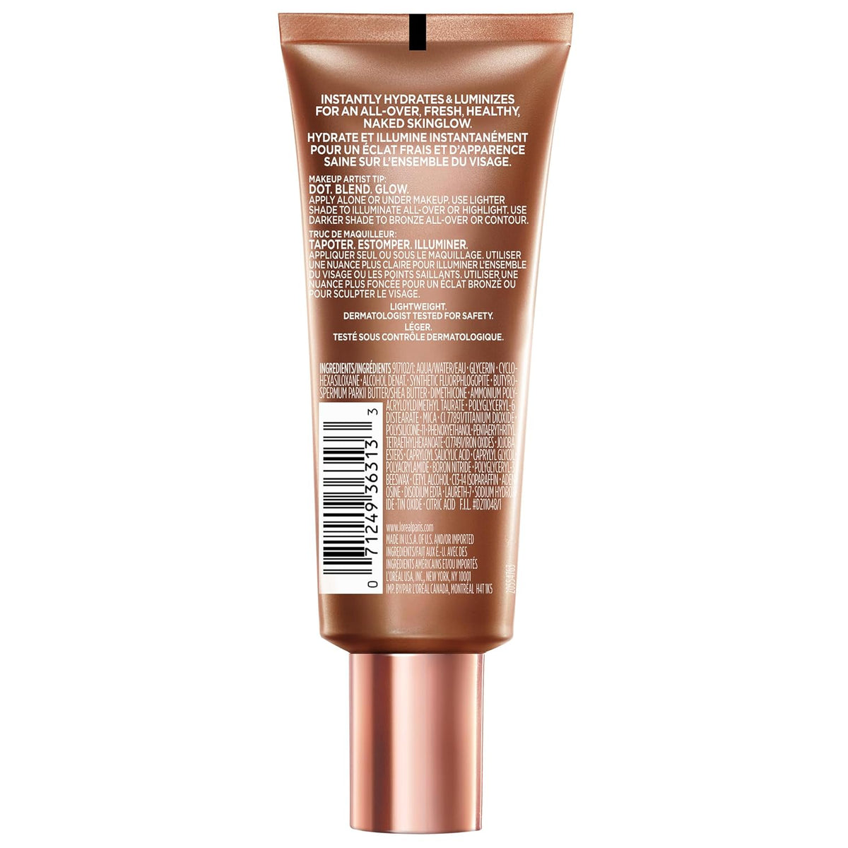 L'Oreal Paris Makeup True Match Lumi Glotion, Natural Glow Enhancer, Illuminator Highlighter, Bronzing Drops For a Sun-Kissed Glow, 903 Medium
