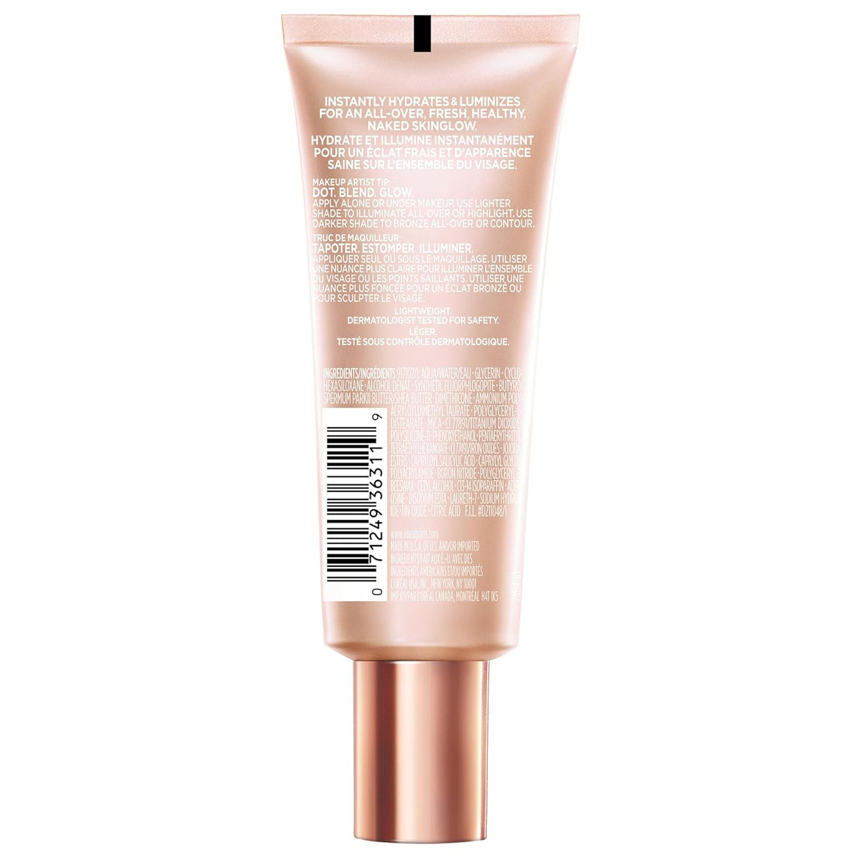 L'Oreal Paris Makeup True Match Lumi Glotion, Natural Glow Enhancer, Illuminator Highlighter, Bronzing Drops For a Sun-Kissed Glow, 903 Medium