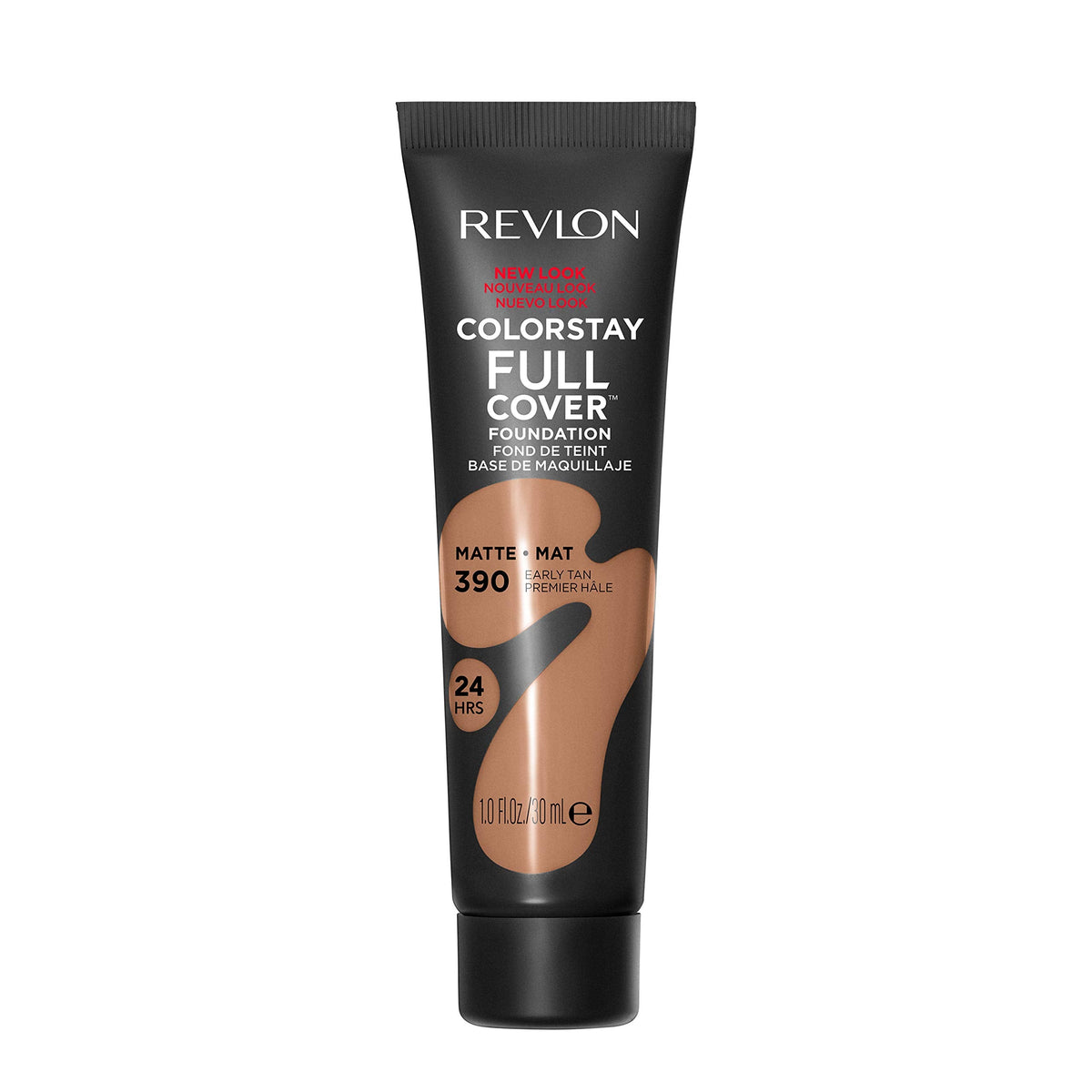 Revlon ColorStay Full Cover Longwear Matte Foundation, Heat & Sweat Resistant Lightweight Face Makeup, 200 Nude, 1.0 fl oz