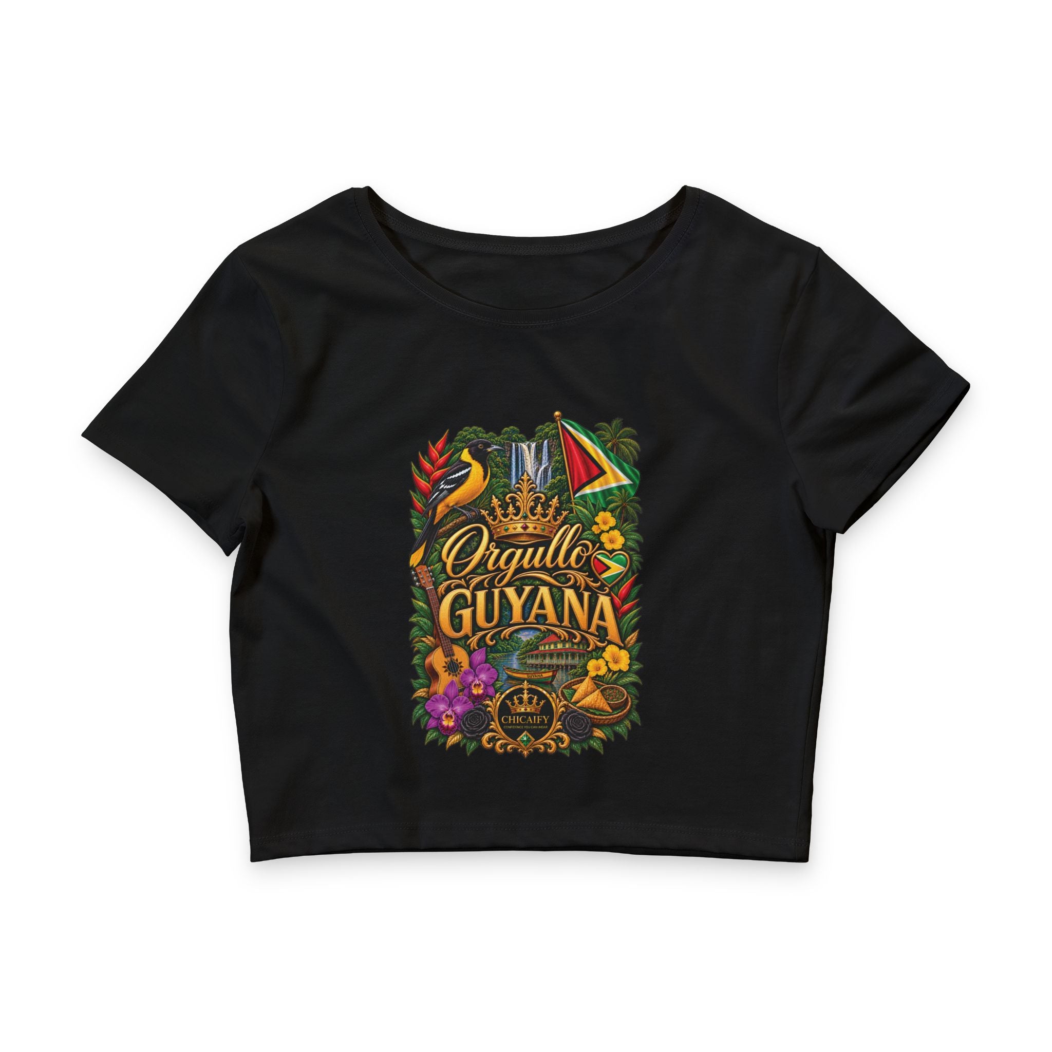 Orgullo Guyana — Raíces Unidas Collection | Crop Tee