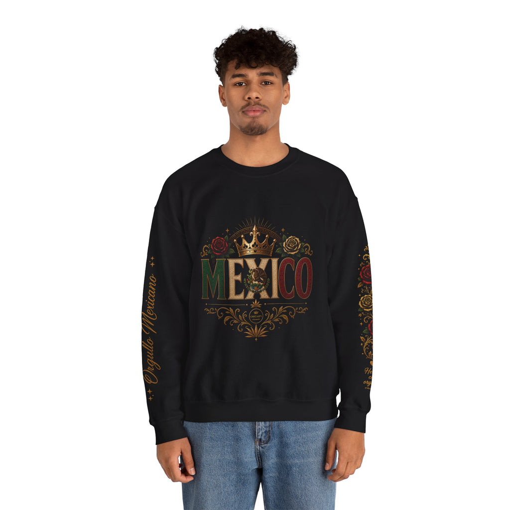Orgullo Mexicano Crewneck Sweatshirt - Viva México Graphic Pullover