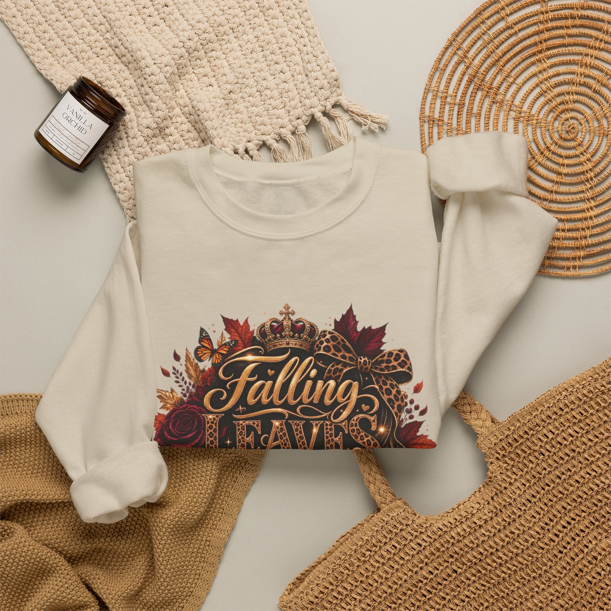 Falling Leaves, Rising Standards | Crewneck Sweatshirt