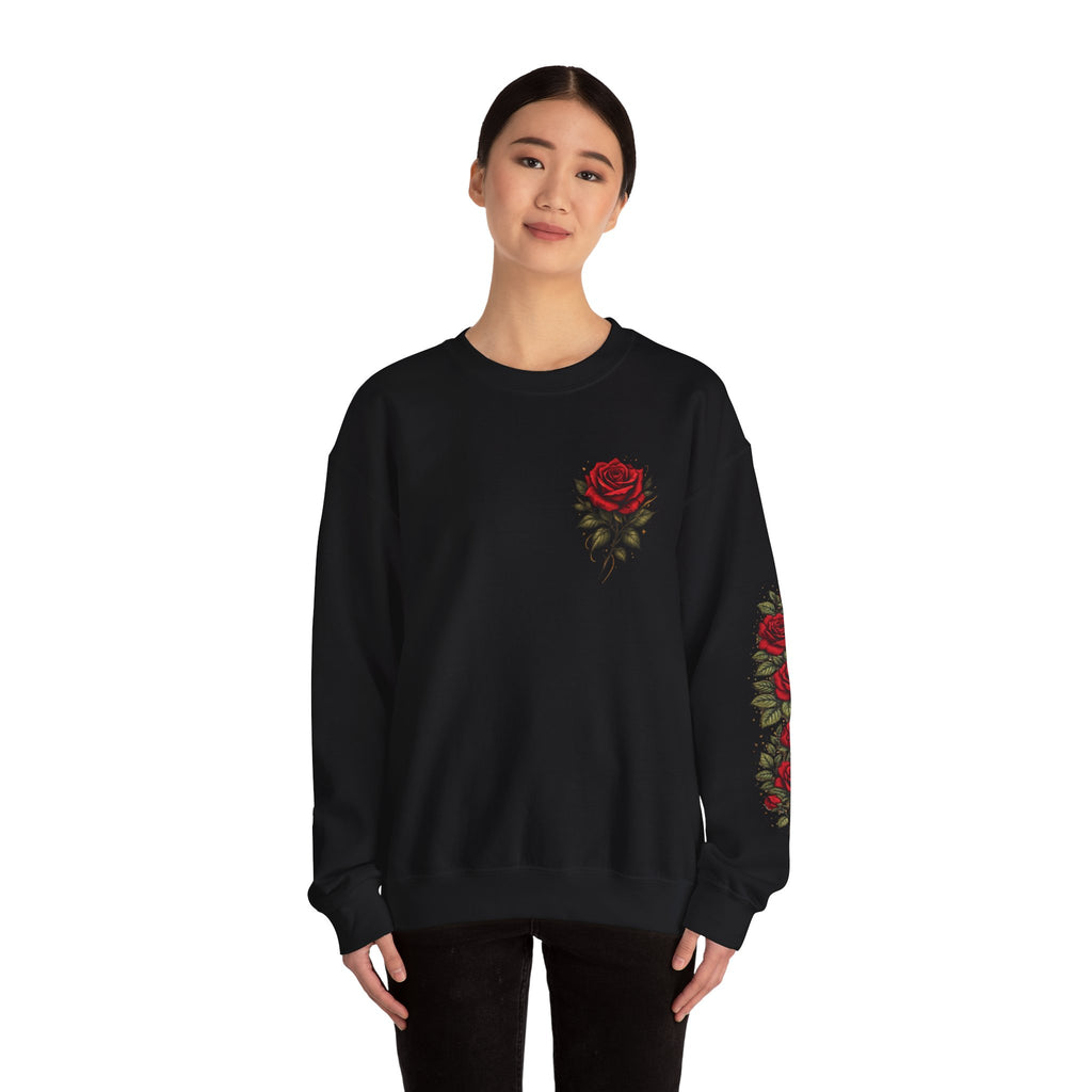 Soft Heart Cold Mind Rose Crown Sweatshirt