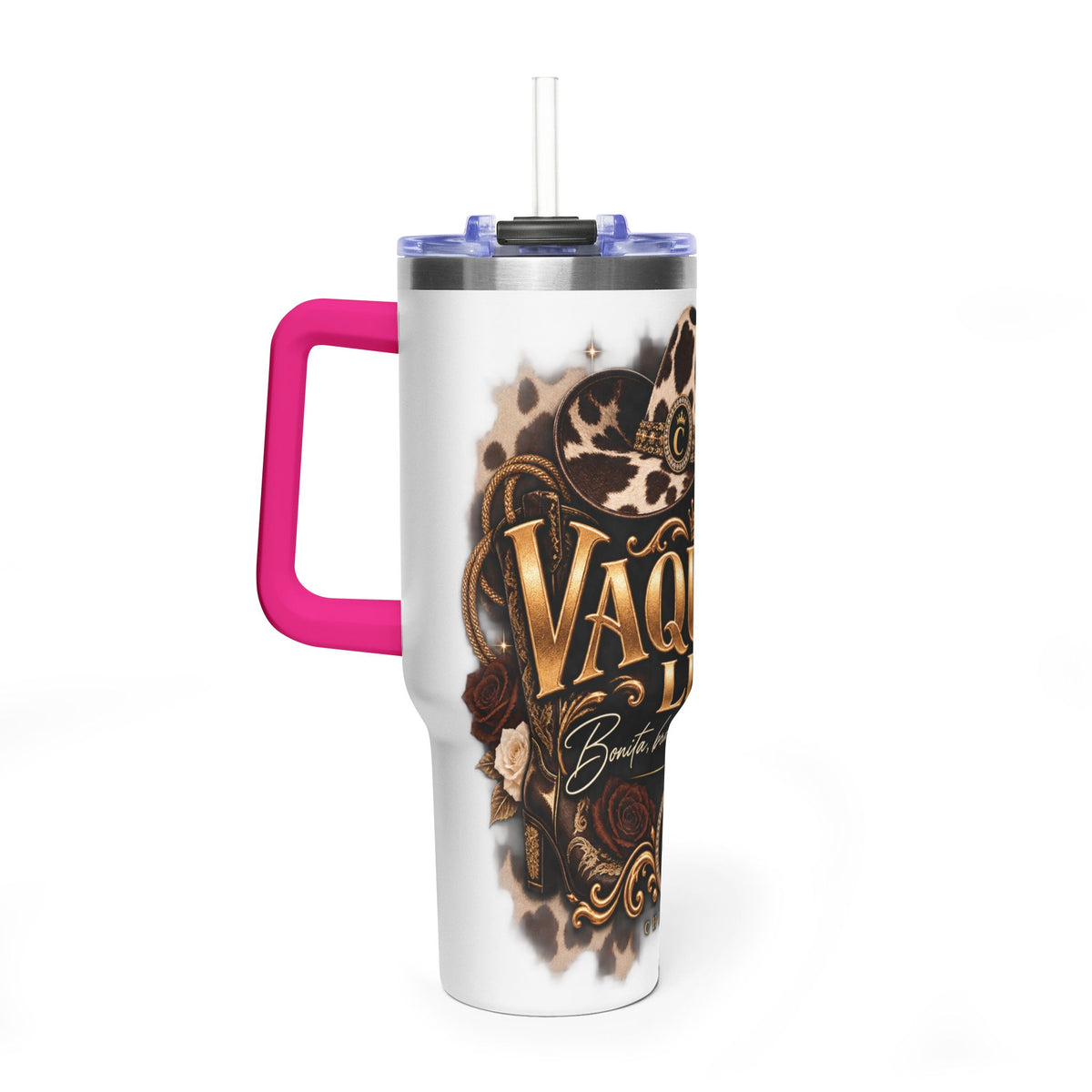 Vaquera Lux – Bonita, Brava y Bien Vestida | Vacuum Thermal Tumbler, 40oz