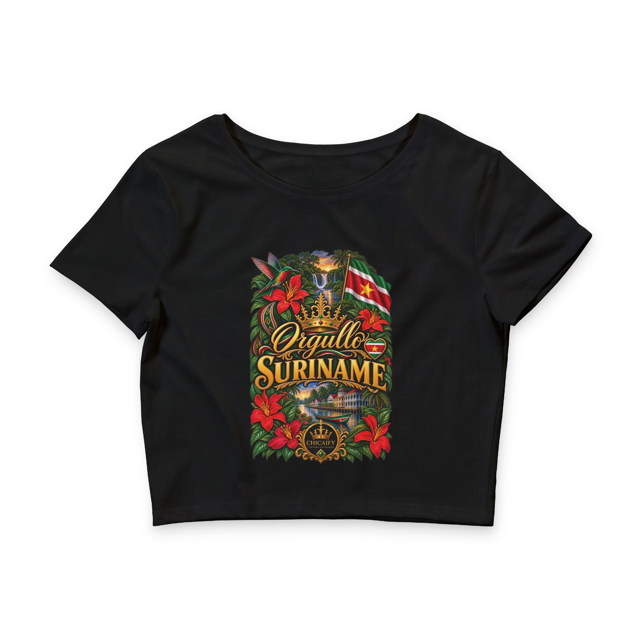 Orgullo Suriname — Raíces Unidas Collection |  Crop Tee