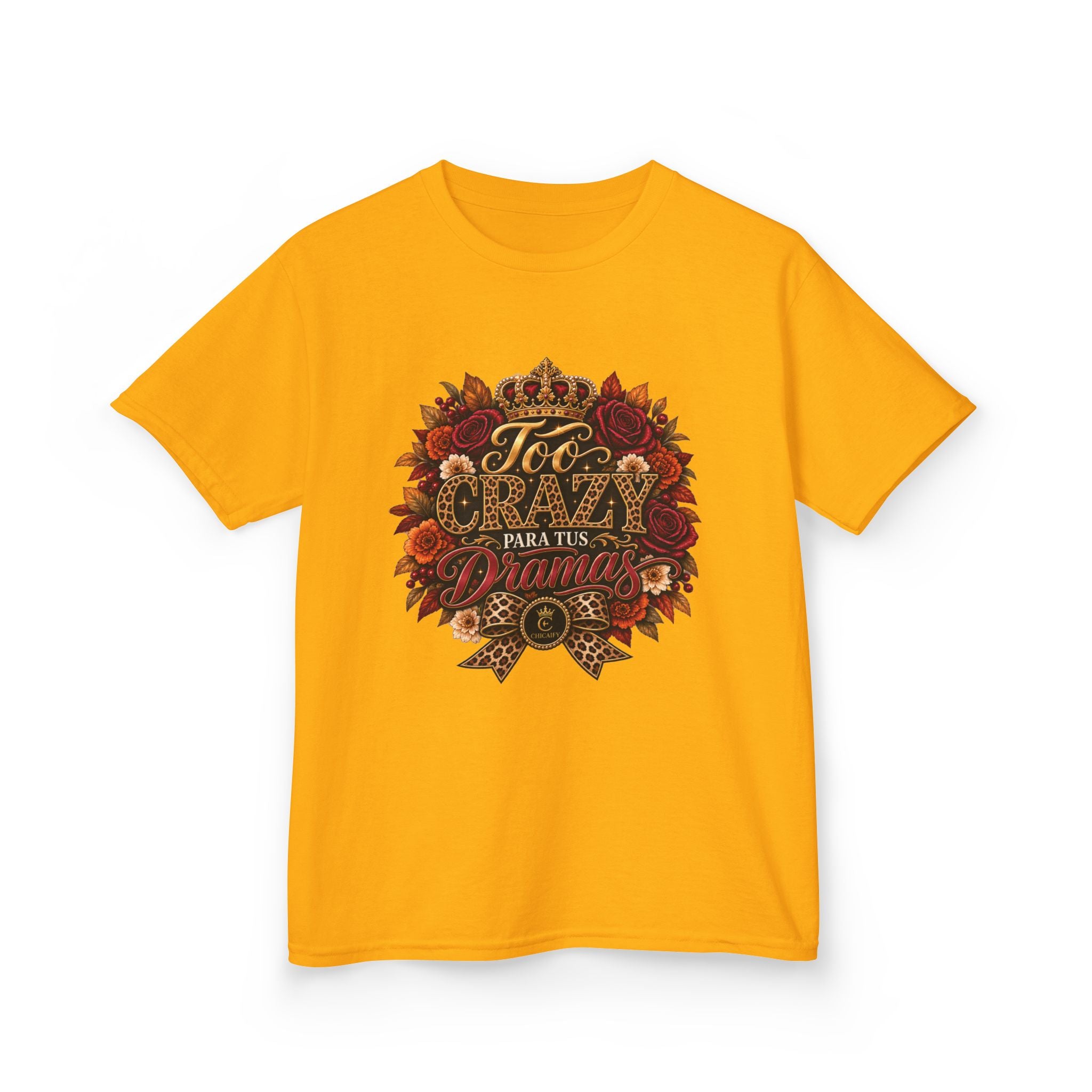 Too Crazy Para Tus Dramas – Jaguar Edition | Kids Heavy Cotton™ Tee