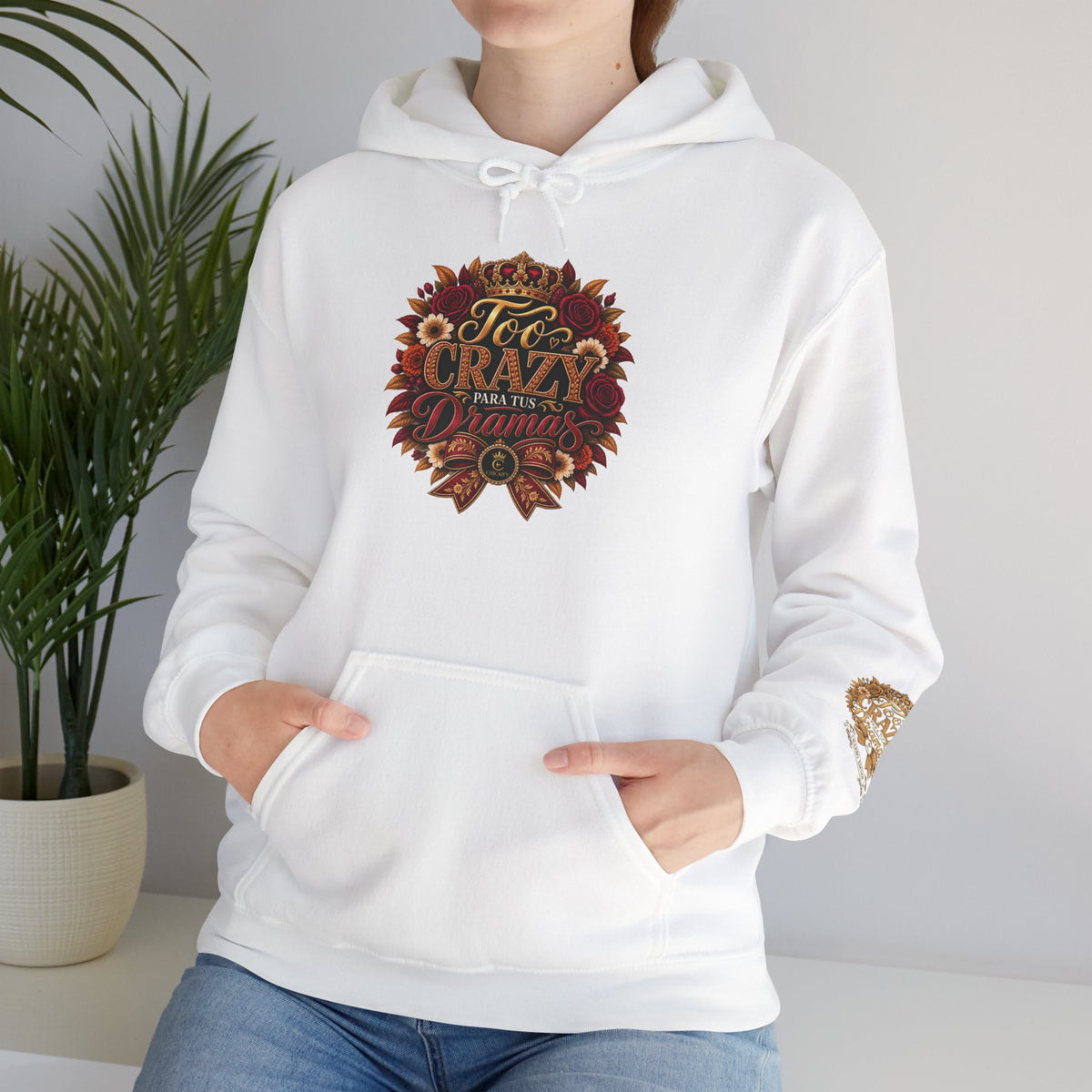 Too Crazy Para Tus Dramas – Charro-Inspired Edition | Heavy Blend™ Hooded Sweatshirt