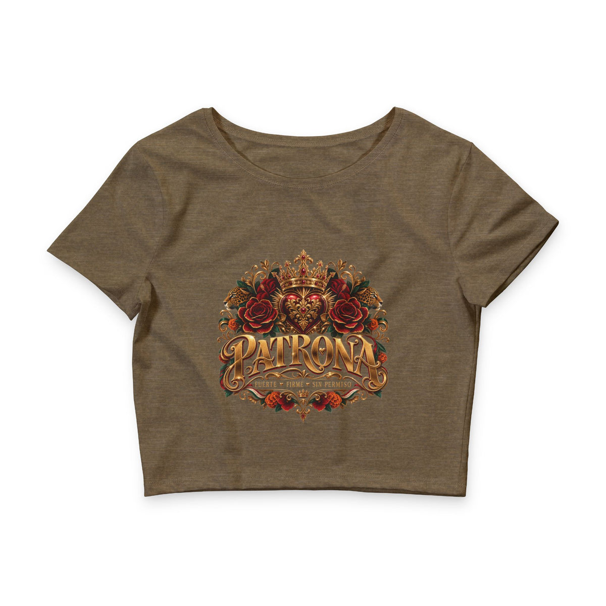 Patrona | Crowned in Power – Chicaify Collection | Women's Crop Tee