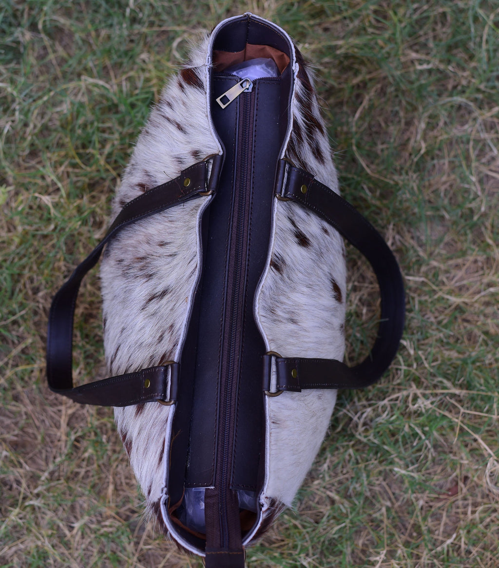Cowhide Crossbody Bag - Chic Genuine Leather Purse with Adjustable Strap, Perfect Everyday Leather Crossbody for Her
