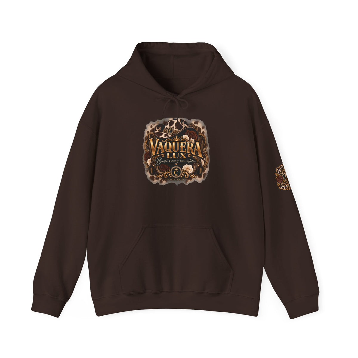 Vaquera Lux – Bonita, Brava y Bien Vestida | Heavy Blend™ Hooded Sweatshirt