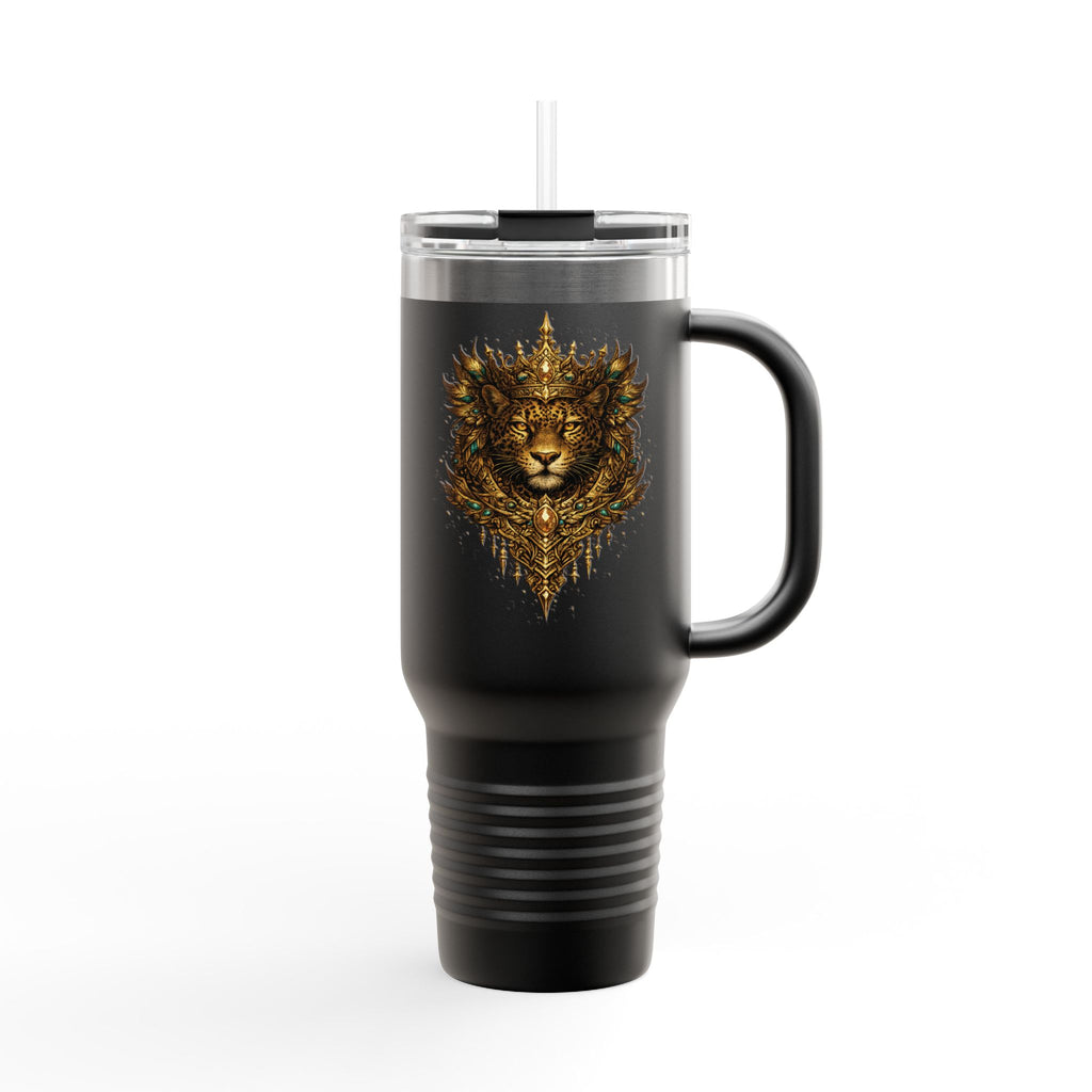 Golden Crowned Jaguar 40oz Insulated Travel Mug