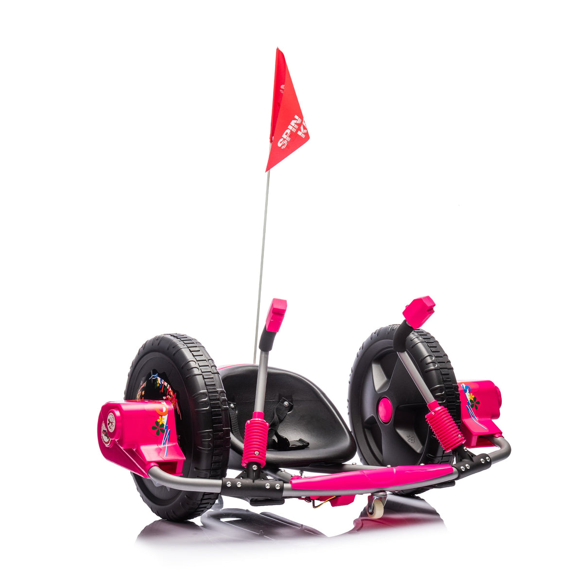 12V Kids' Electric Spin Ride-On Toy | Pink