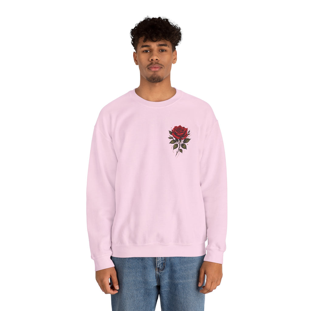 Not Fragile Like a Flower, Fragile Like a Bomb' Rose & Bomb Graphic Sweatshirt