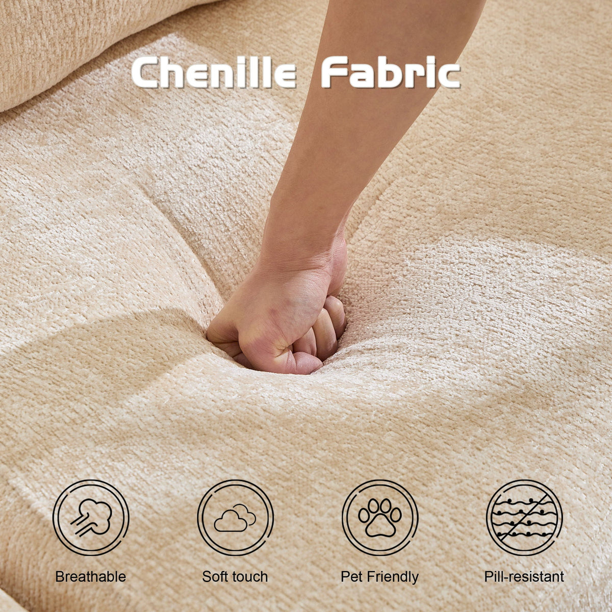 Convertible Floor Sofa Bed with Modular Design - Multiple Colors