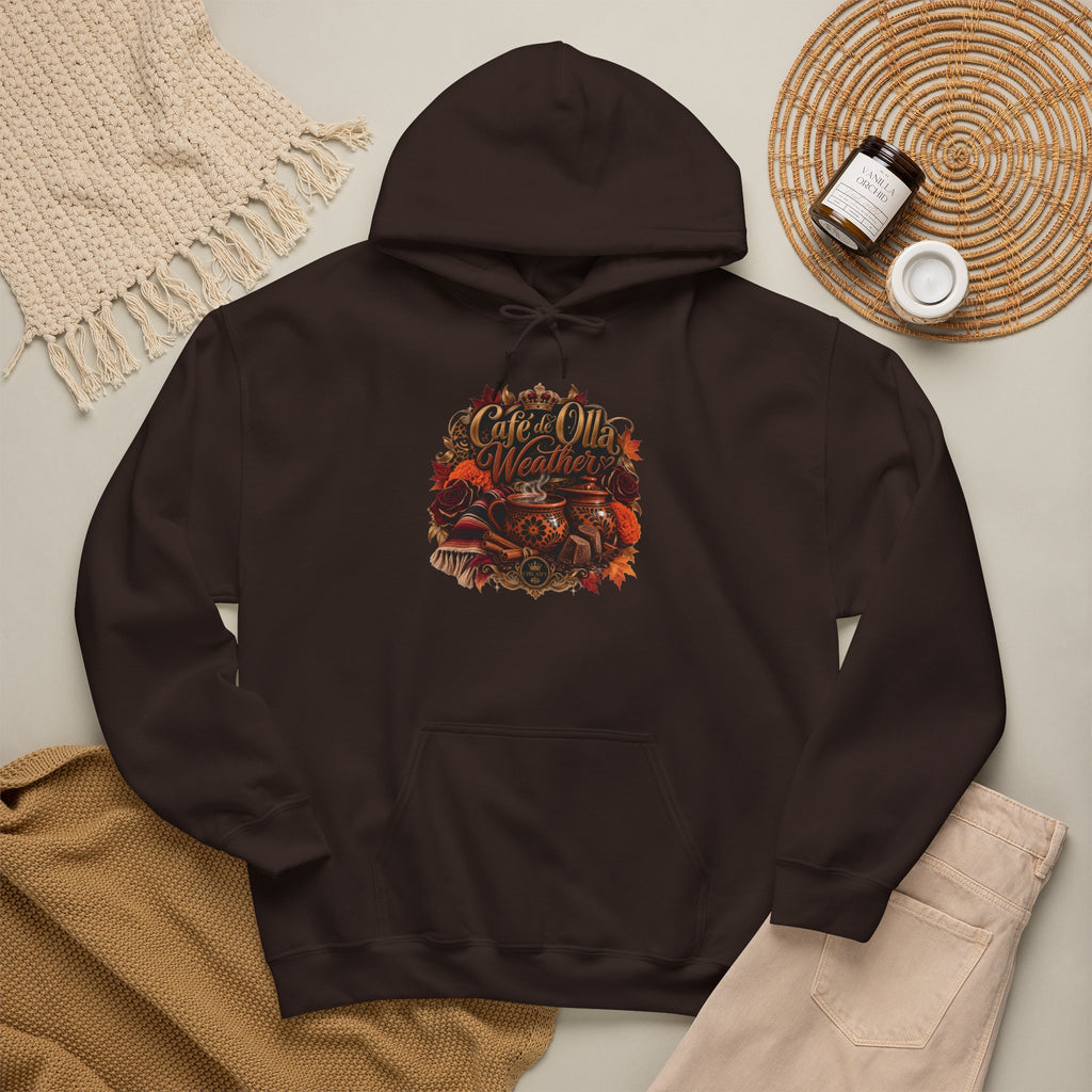 Café de Olla Weather Sweatshirt | Mexican Fall | Chicaify Heavy Blend™ Hooded Sweatshirt