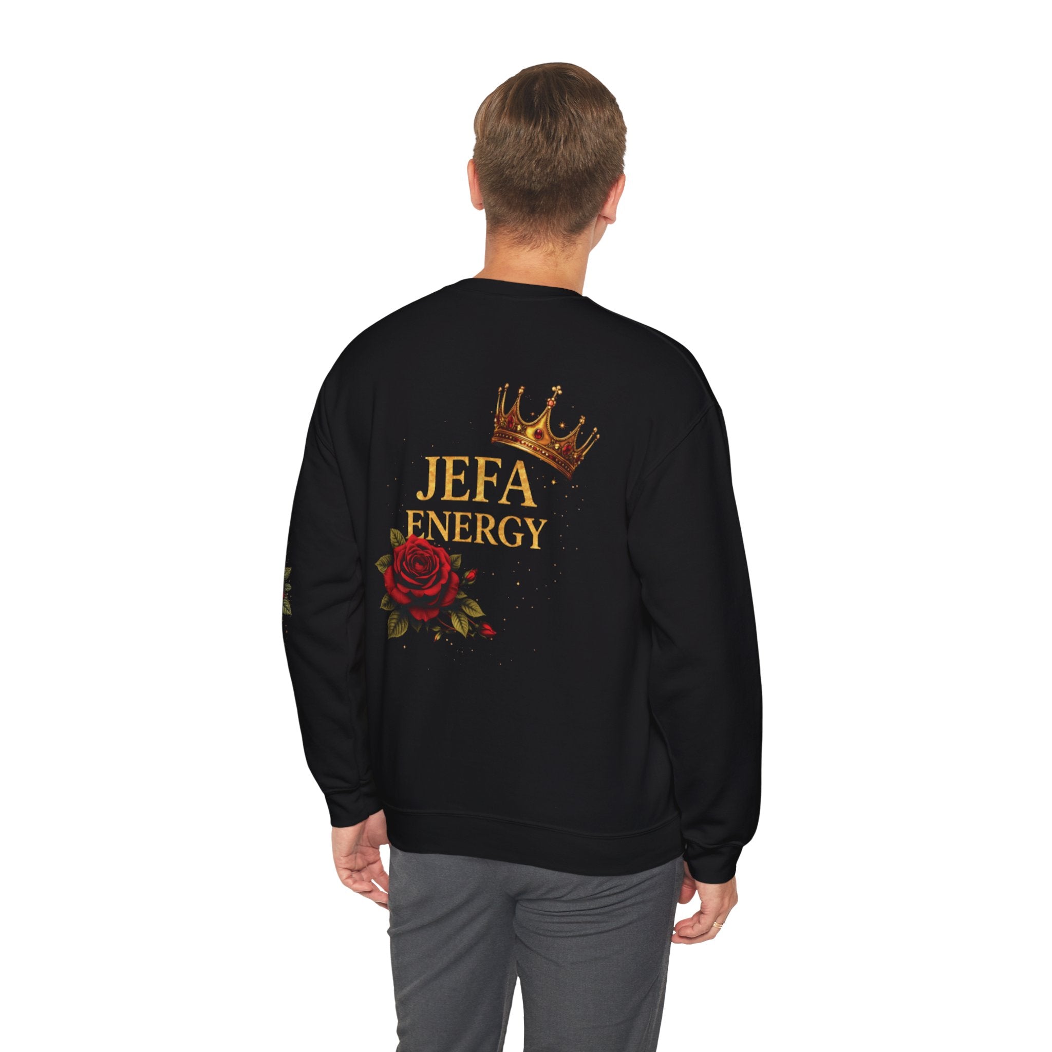 Jefa Energy Crewneck Sweatshirt — Rose & Crown Graphic