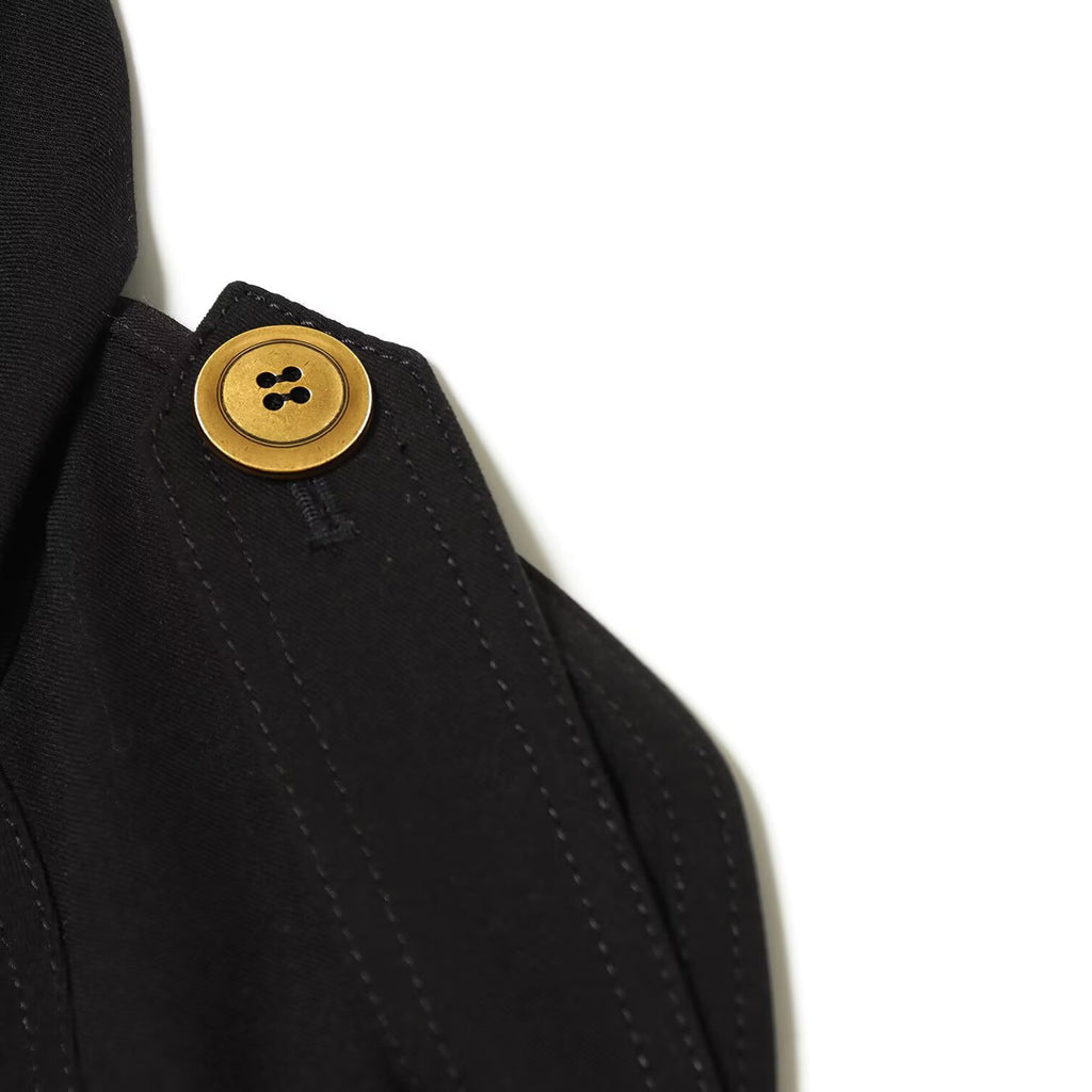 French design double breasted trench coat jacket
