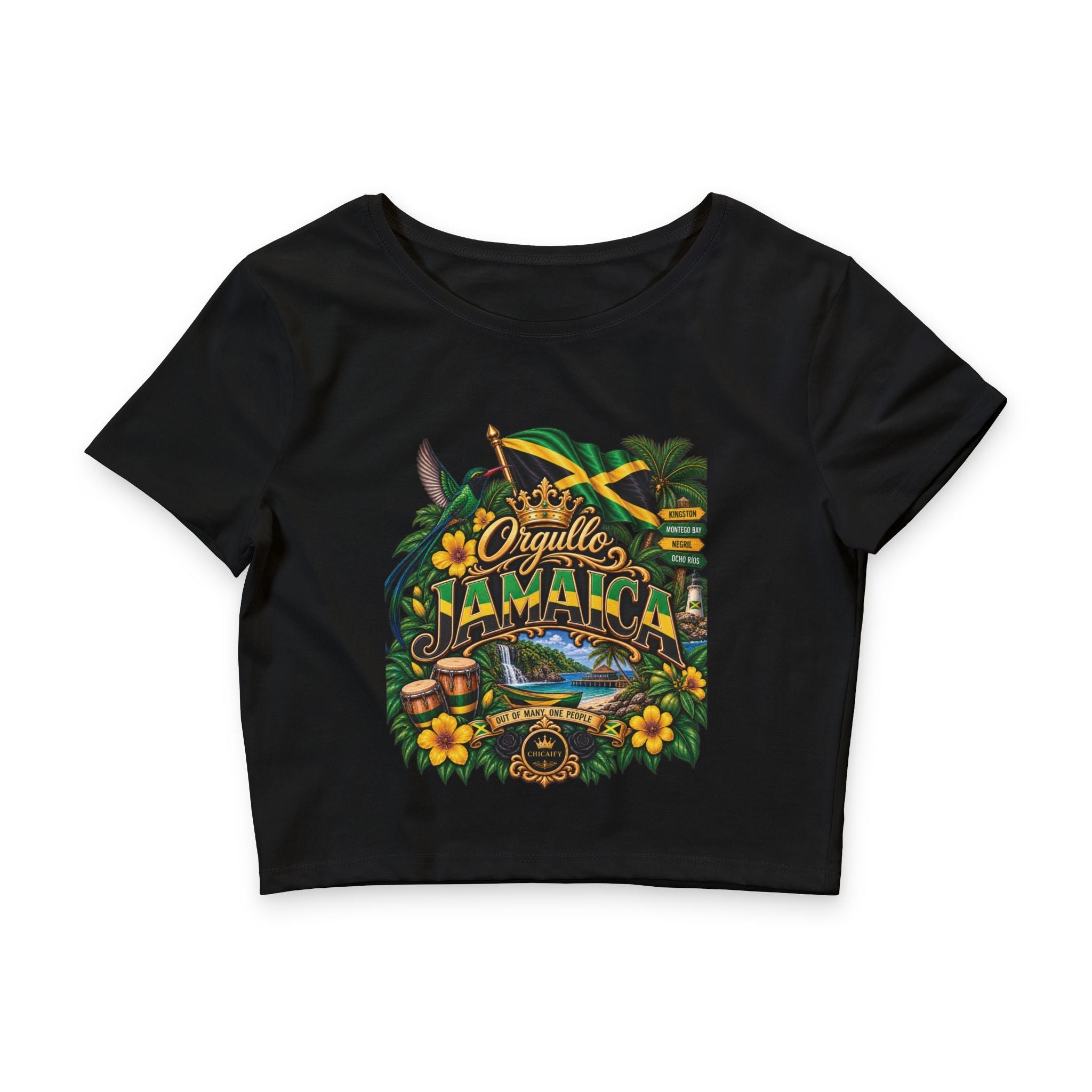 Orgullo Jamaica — Raíces Unidas Collection |  Crop Tee