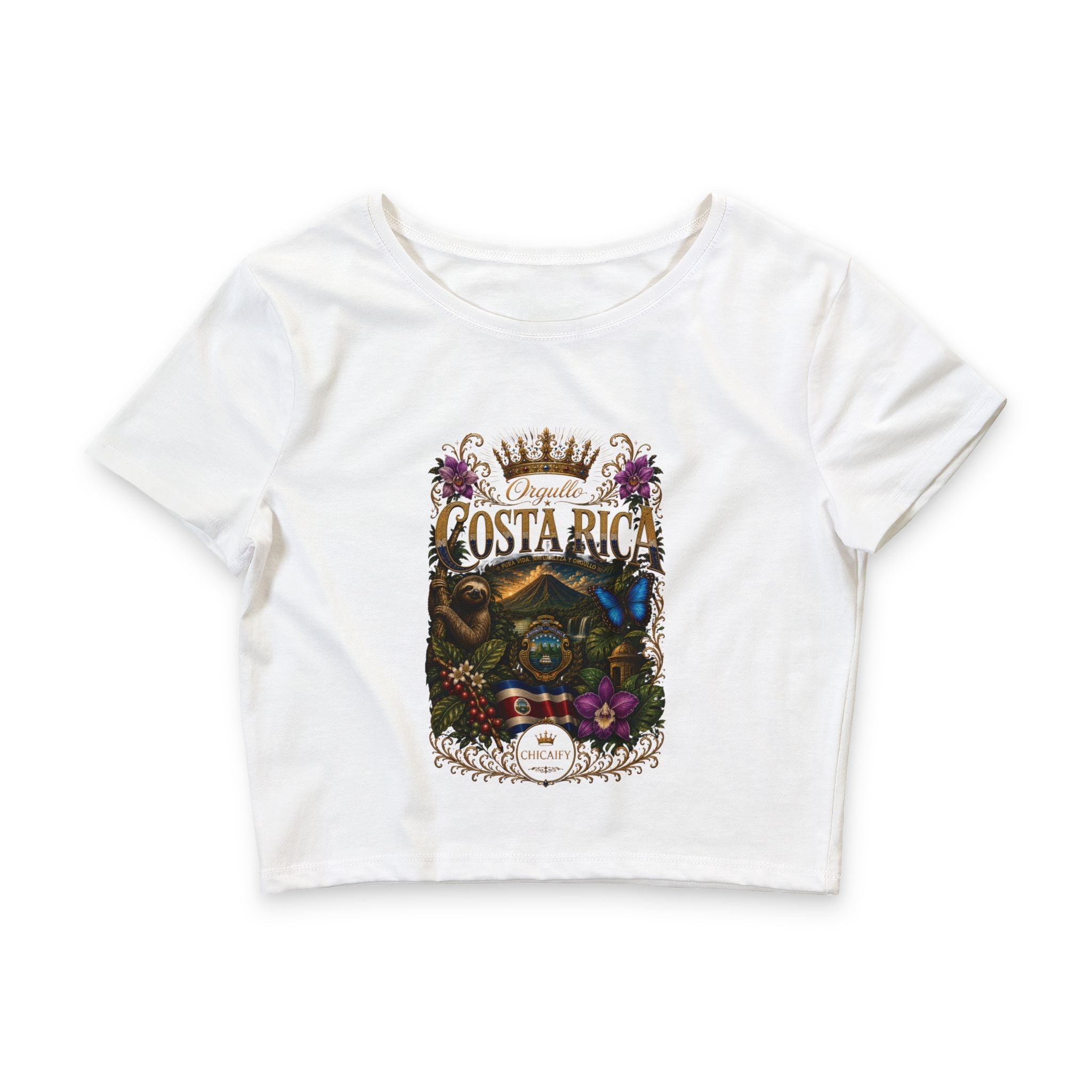 Pura Vida Eterna | Costa Rica Heritage Crop Tee